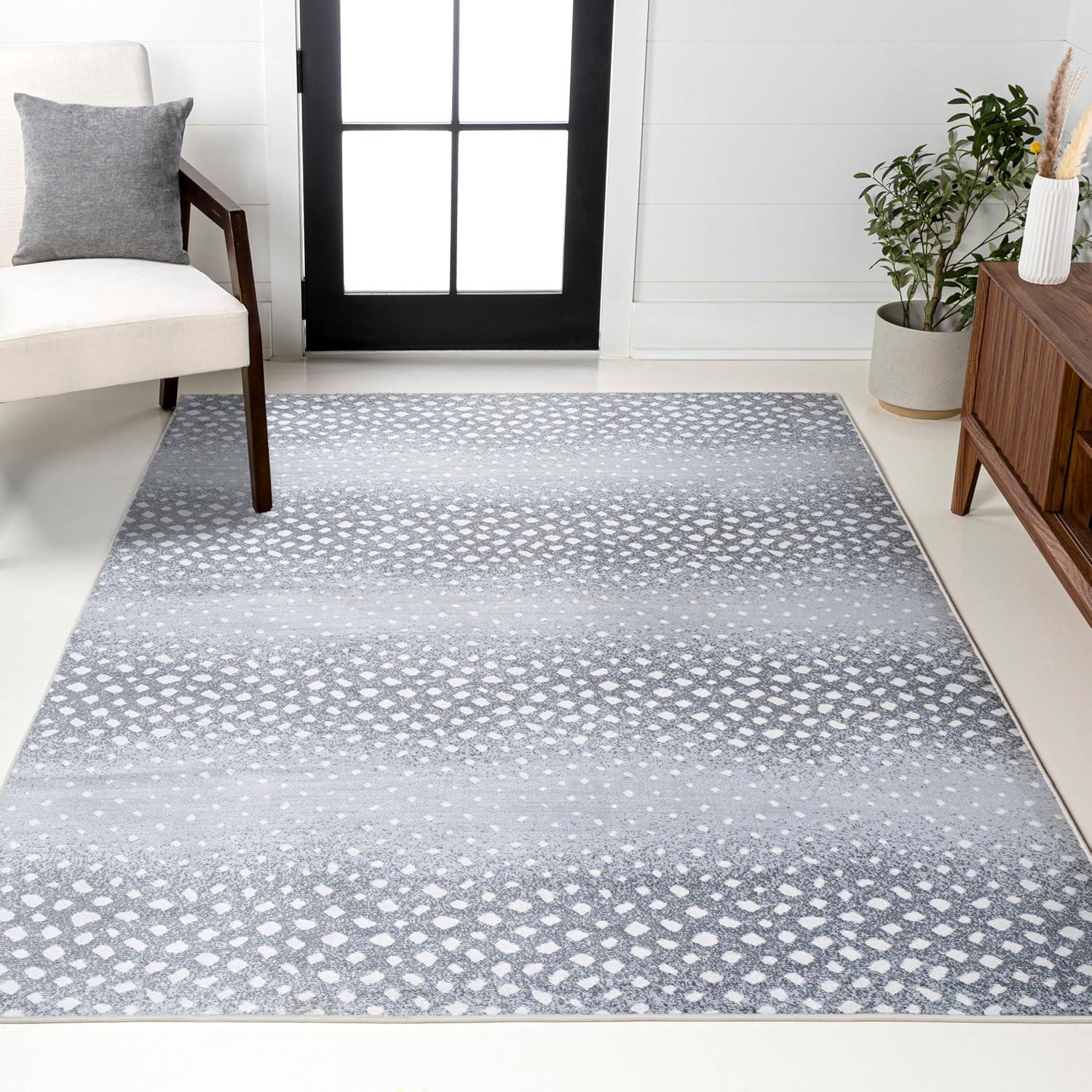 image:imageJONATHAN Y Antelope Modern GrayCream Indoor Area Rug 3x5 Animal Prints Casual EasyCleaning for Living Room Bedroom Kitchen Pet Friendly NonShedding SAF100C3Light GrayCream