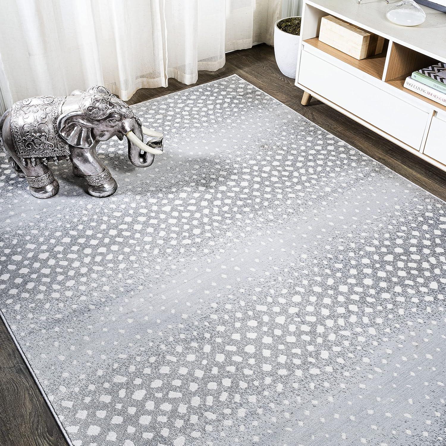 image:imageJONATHAN Y Antelope Modern GrayCream Indoor Area Rug 3x5 Animal Prints Casual EasyCleaning for Living Room Bedroom Kitchen Pet Friendly NonShedding SAF100C3Light GrayCream
