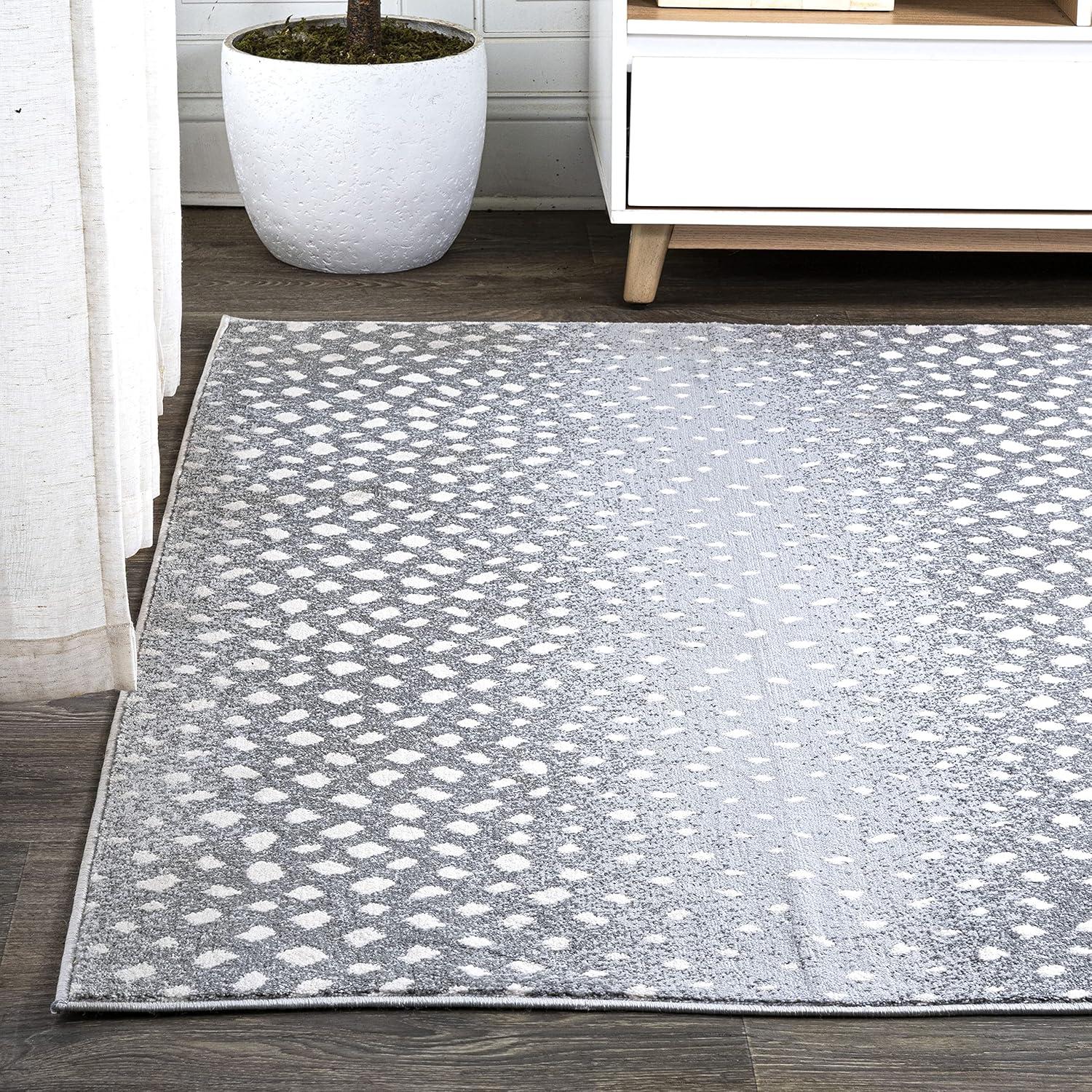 image:imageJONATHAN Y Antelope Modern GrayCream Indoor Area Rug 3x5 Animal Prints Casual EasyCleaning for Living Room Bedroom Kitchen Pet Friendly NonShedding SAF100C3Light GrayCream