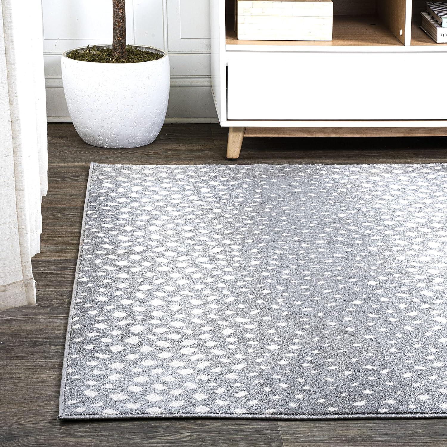image:imageJONATHAN Y Antelope Modern GrayCream Indoor Area Rug 3x5 Animal Prints Casual EasyCleaning for Living Room Bedroom Kitchen Pet Friendly NonShedding SAF100C3GrayCream