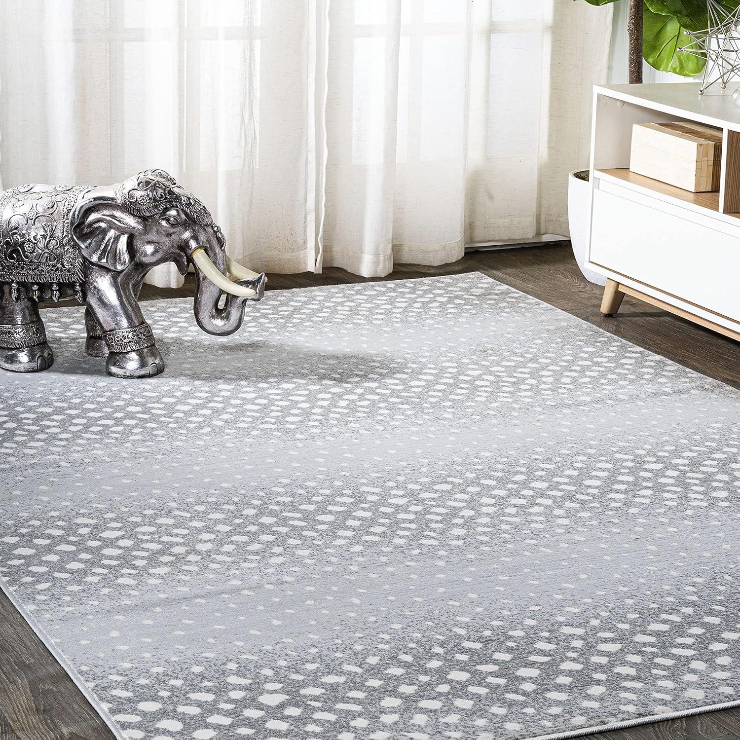 image:imageJONATHAN Y Antelope Modern GrayCream Indoor Area Rug 3x5 Animal Prints Casual EasyCleaning for Living Room Bedroom Kitchen Pet Friendly NonShedding SAF100C3Light GrayCream