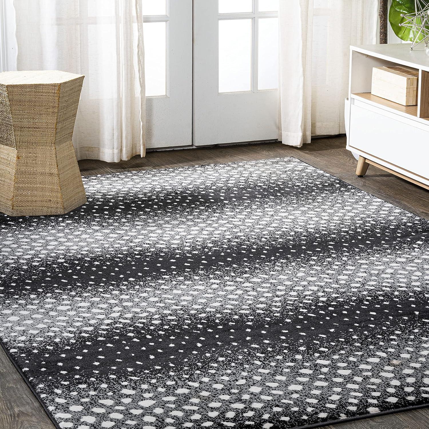 image:imageJONATHAN Y Antelope Modern GrayCream Indoor Area Rug 3x5 Animal Prints Casual EasyCleaning for Living Room Bedroom Kitchen Pet Friendly NonShedding SAF100C3BlackCream