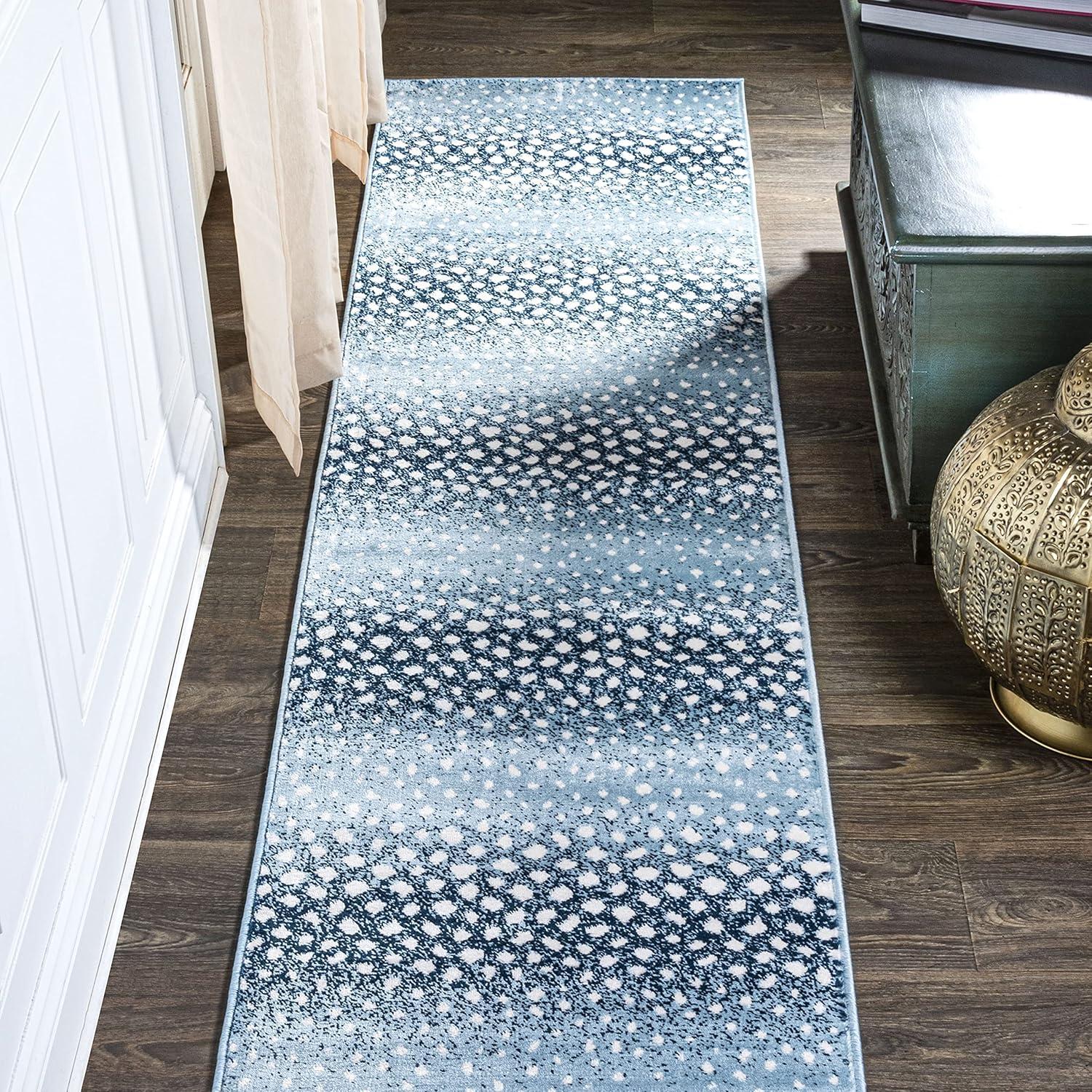 image:imageJONATHAN Y Antelope Modern GrayCream Indoor Area Rug 3x5 Animal Prints Casual EasyCleaning for Living Room Bedroom Kitchen Pet Friendly NonShedding SAF100C3BlueCream