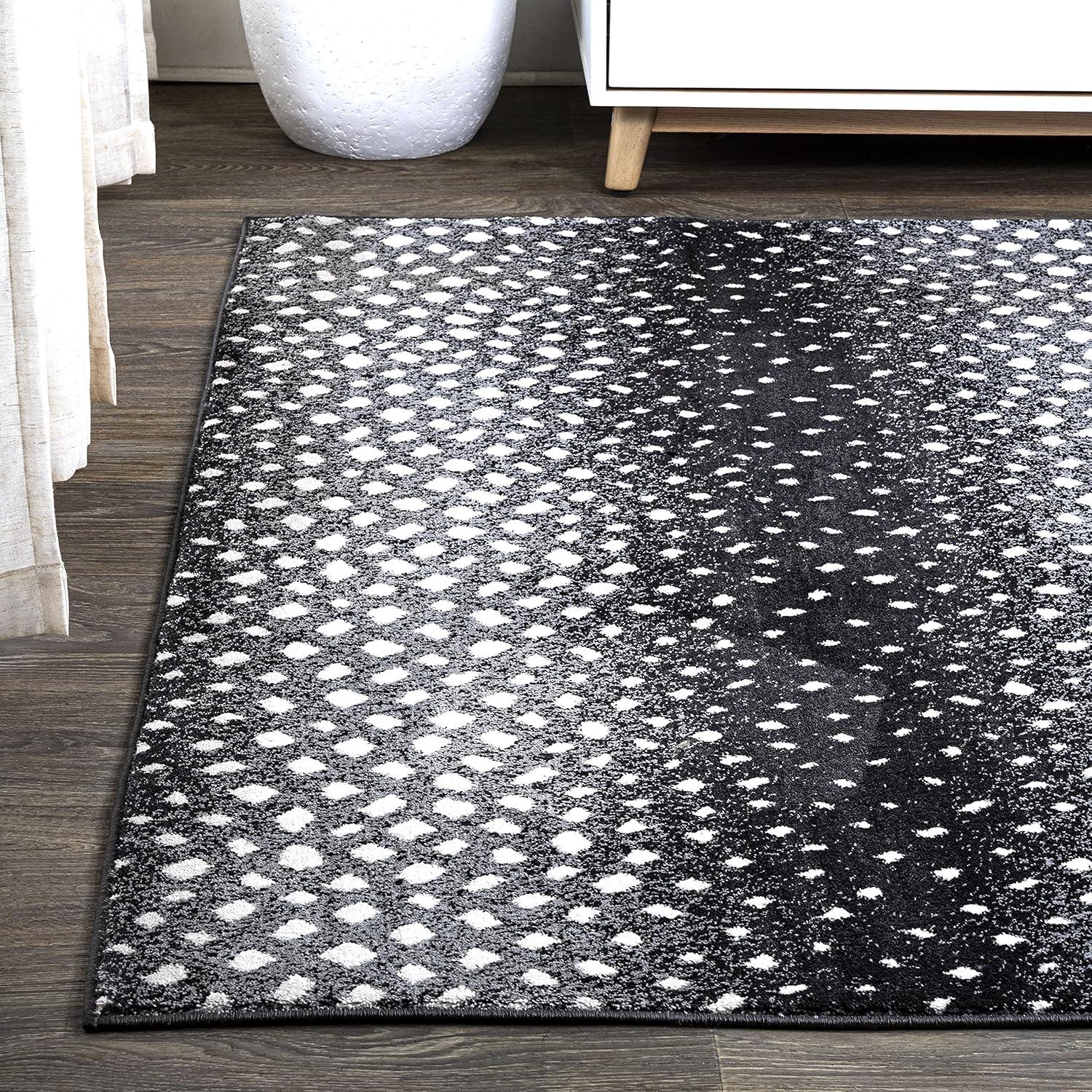 image:imageJONATHAN Y Antelope Modern GrayCream Indoor Area Rug 3x5 Animal Prints Casual EasyCleaning for Living Room Bedroom Kitchen Pet Friendly NonShedding SAF100C3BlackCream