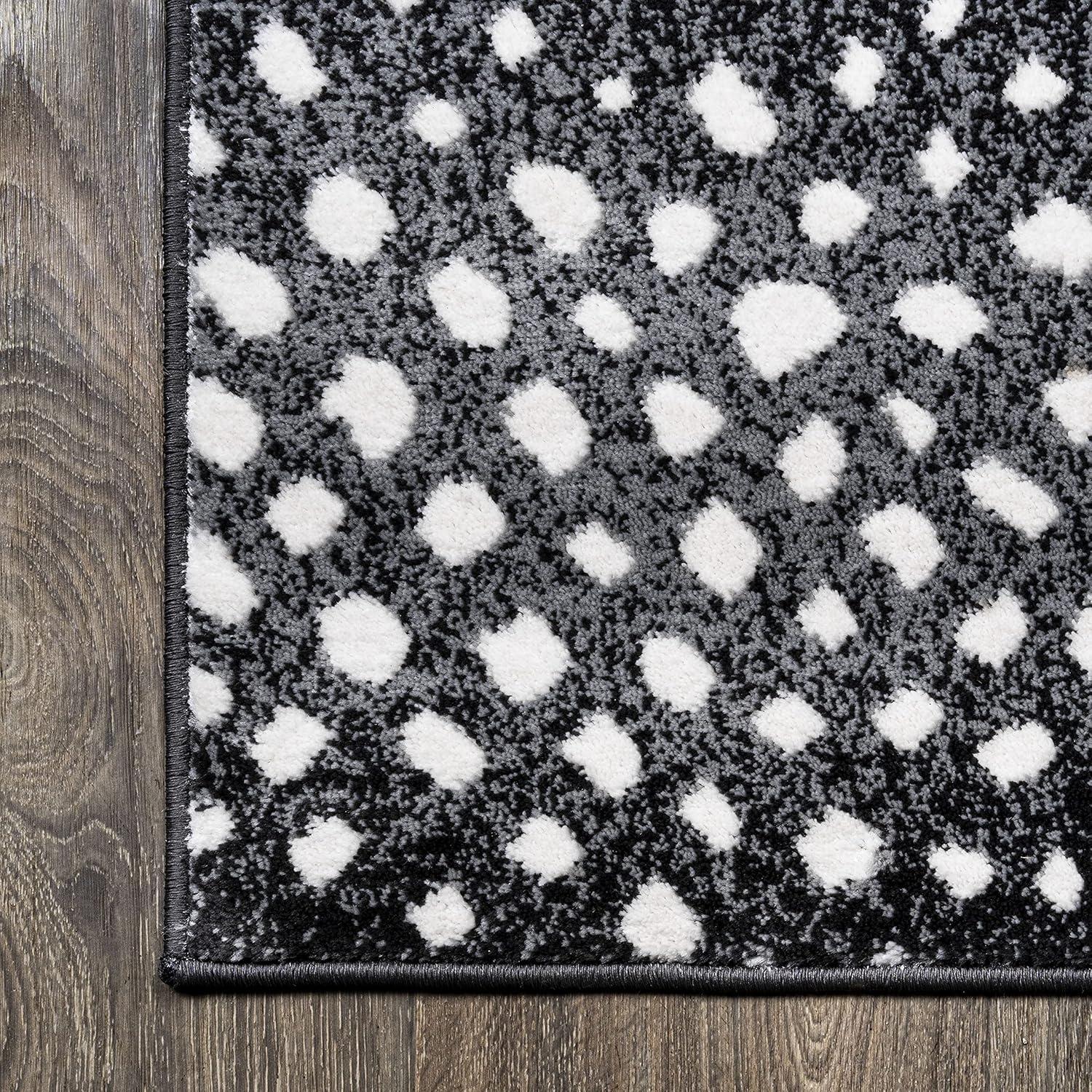 image:imageJONATHAN Y Antelope Modern GrayCream Indoor Area Rug 3x5 Animal Prints Casual EasyCleaning for Living Room Bedroom Kitchen Pet Friendly NonShedding SAF100C3BlackCream