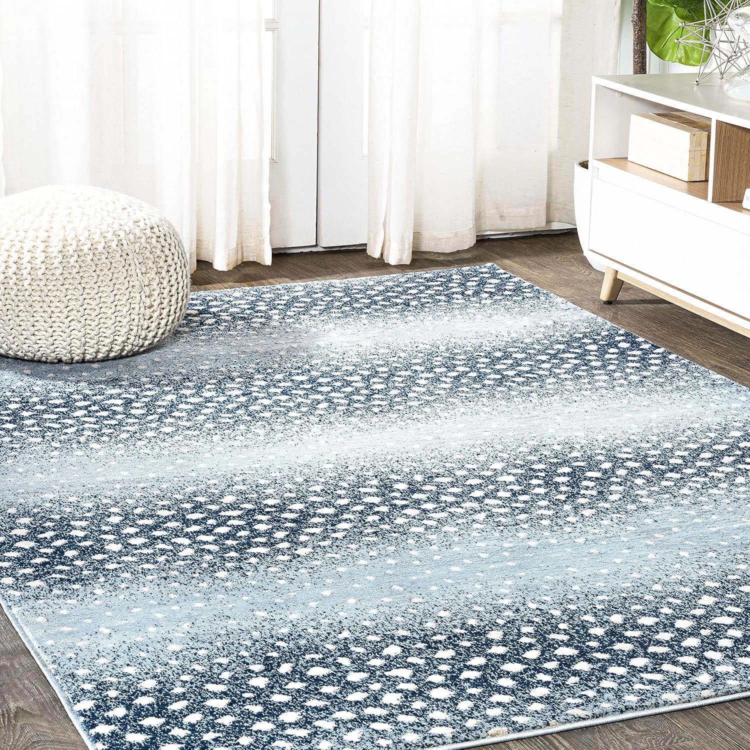 image:imageJONATHAN Y Antelope Modern GrayCream Indoor Area Rug 3x5 Animal Prints Casual EasyCleaning for Living Room Bedroom Kitchen Pet Friendly NonShedding SAF100C3BlueCream