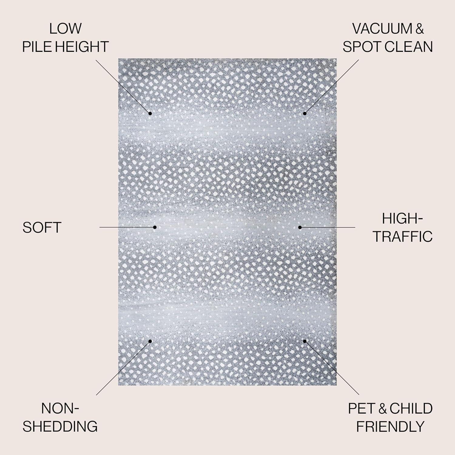 image:imageJONATHAN Y Antelope Modern GrayCream Indoor Area Rug 3x5 Animal Prints Casual EasyCleaning for Living Room Bedroom Kitchen Pet Friendly NonShedding SAF100C3Light GrayCream