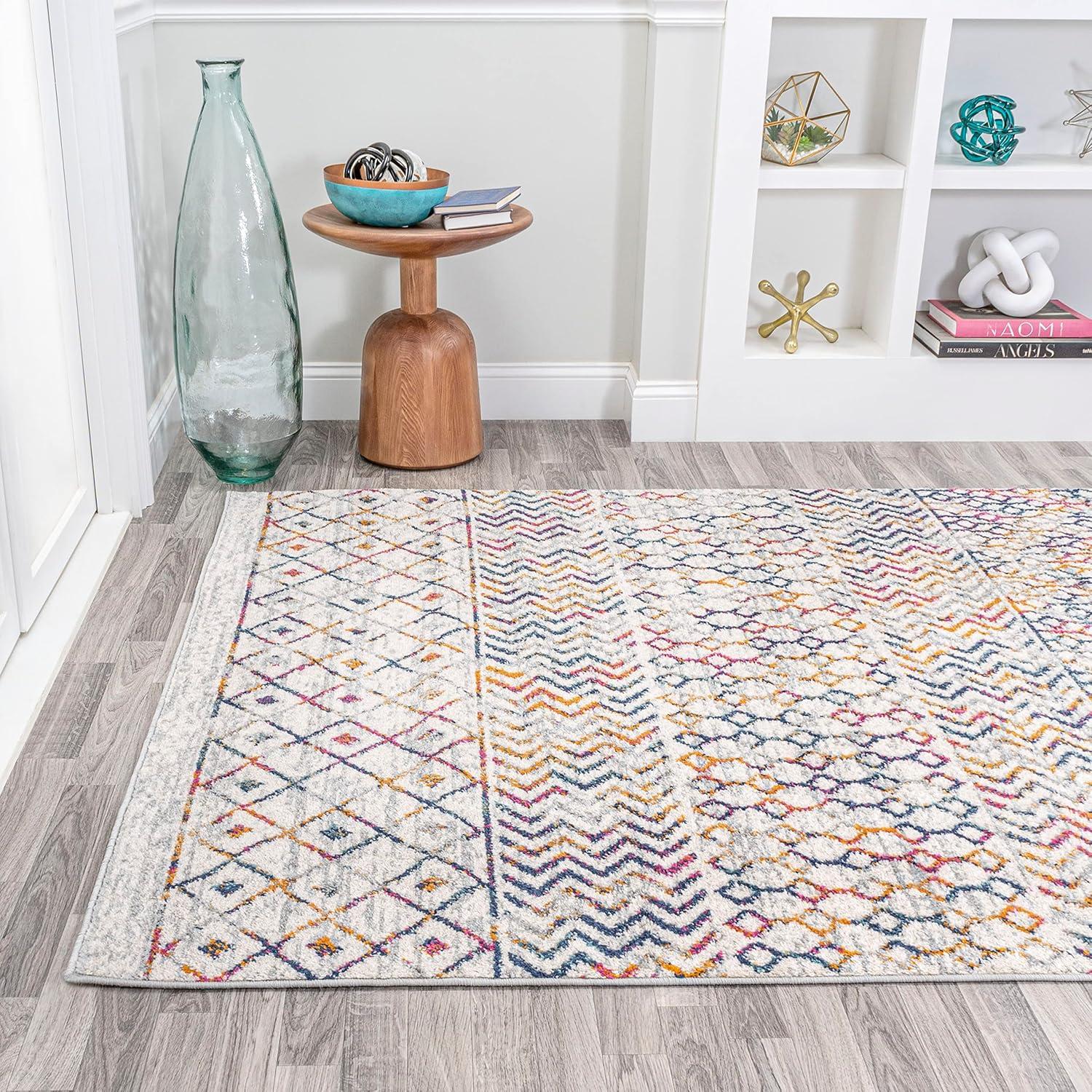 image:imageJONATHAN Y Arta Vintage Geometric MultiCream Indoor Area Rug 3x5 Moroccan Farmhouse EasyCleaning for Living Room Bedroom Kitchen Pet Friendly NonShedding MOH106C3MultiCream