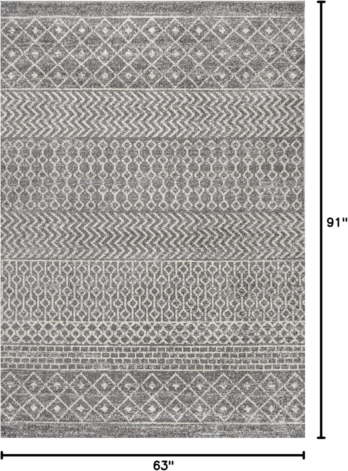 image:imageJONATHAN Y Arta Vintage Geometric MultiCream Indoor Area Rug 3x5 Moroccan Farmhouse EasyCleaning for Living Room Bedroom Kitchen Pet Friendly NonShedding MOH106C3GrayCream