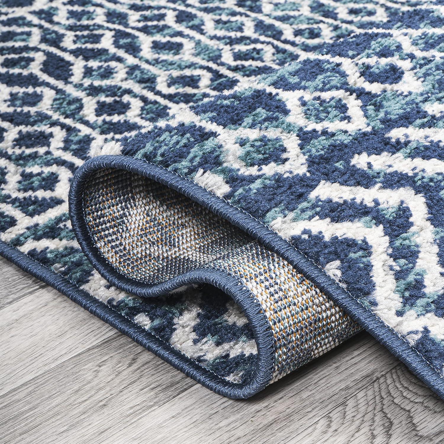 image:imageJONATHAN Y Arta Vintage Geometric MultiCream Indoor Area Rug 3x5 Moroccan Farmhouse EasyCleaning for Living Room Bedroom Kitchen Pet Friendly NonShedding MOH106C3NavyCream