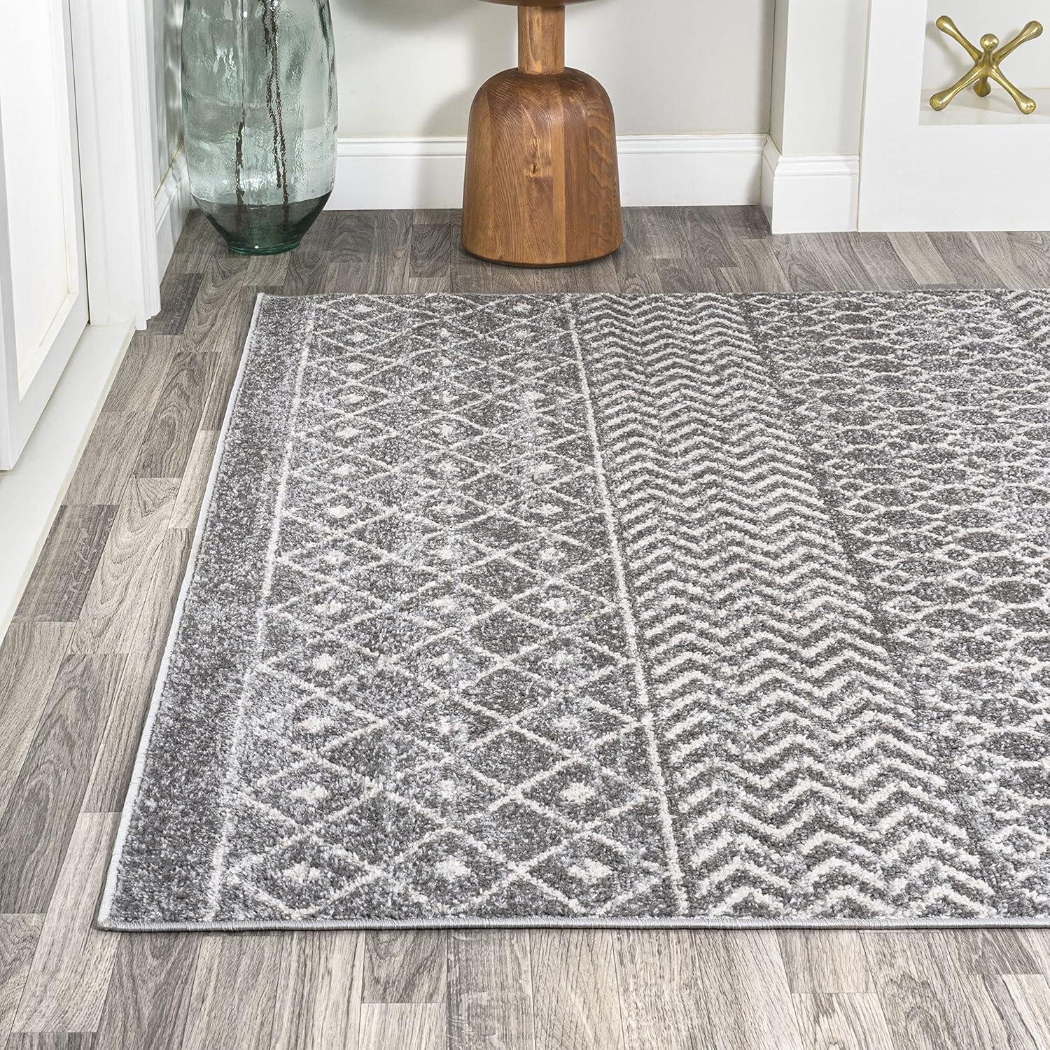 image:imageJONATHAN Y Arta Vintage Geometric MultiCream Indoor Area Rug 3x5 Moroccan Farmhouse EasyCleaning for Living Room Bedroom Kitchen Pet Friendly NonShedding MOH106C3GrayCream