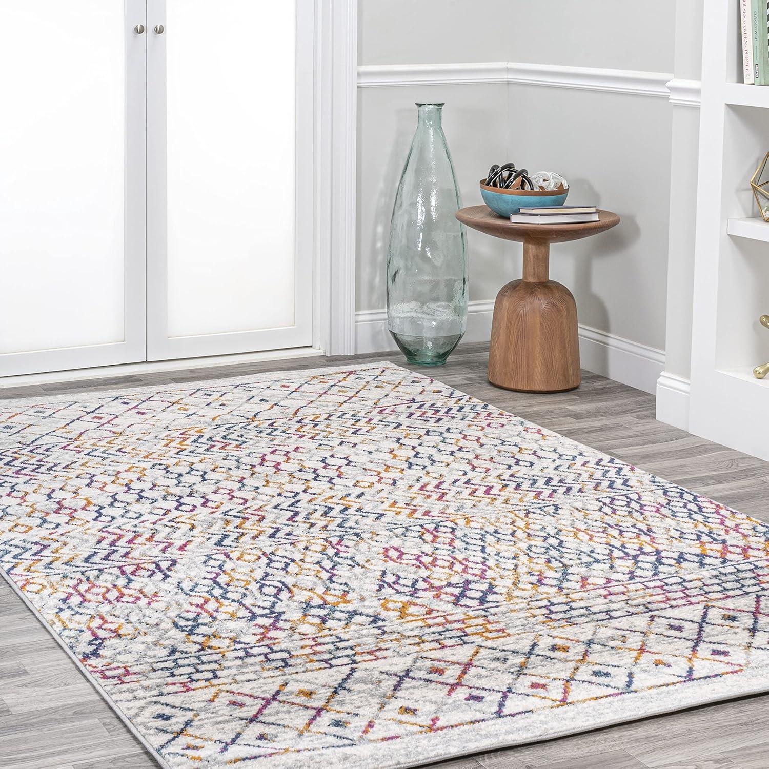 image:imageJONATHAN Y Arta Vintage Geometric MultiCream Indoor Area Rug 3x5 Moroccan Farmhouse EasyCleaning for Living Room Bedroom Kitchen Pet Friendly NonShedding MOH106C3MultiCream
