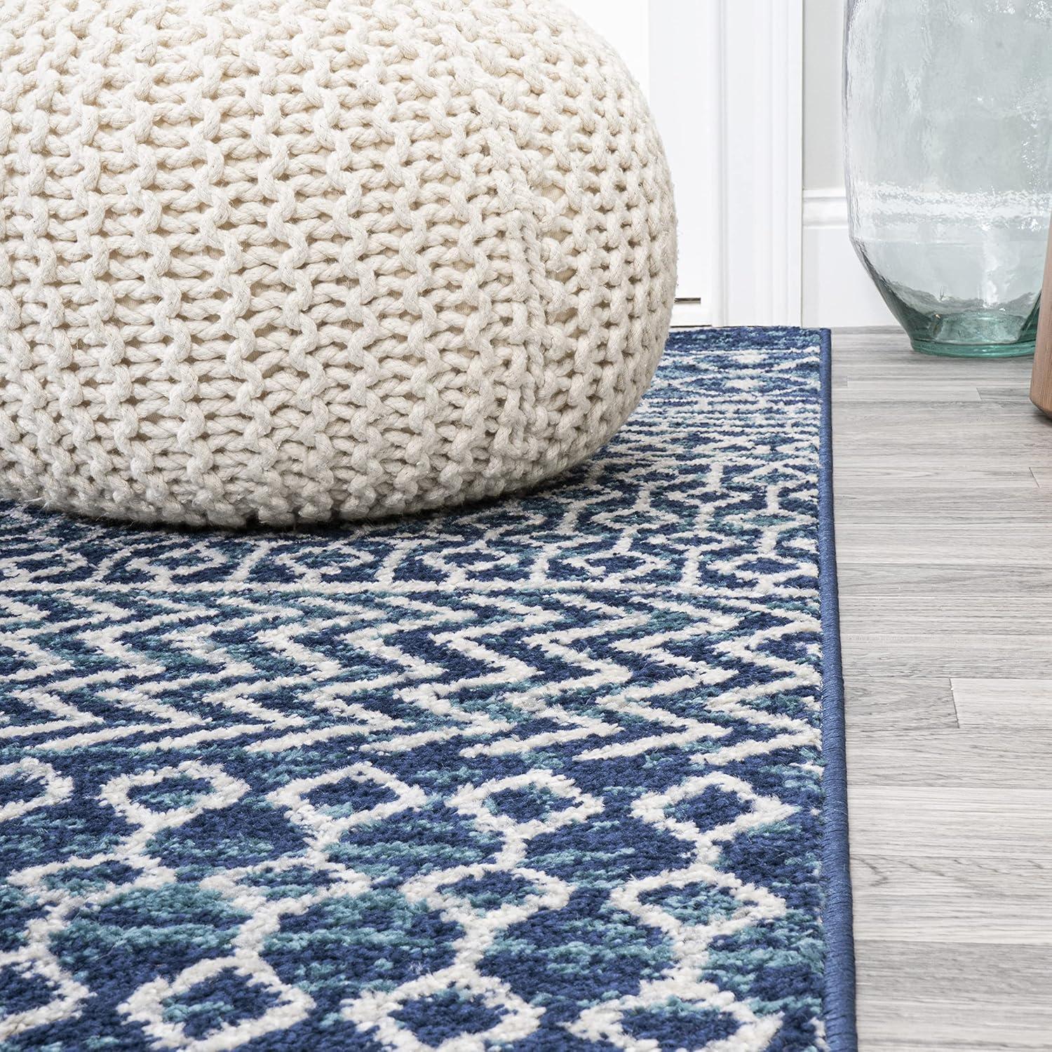 image:imageJONATHAN Y Arta Vintage Geometric MultiCream Indoor Area Rug 3x5 Moroccan Farmhouse EasyCleaning for Living Room Bedroom Kitchen Pet Friendly NonShedding MOH106C3NavyCream