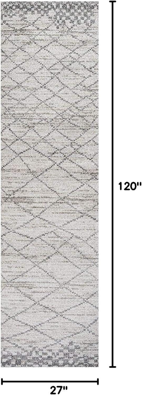 image:imageJONATHAN Y Asilah Diamond Gray Indoor Area Rug 3x5 Moroccan Modern Bohemian Casual EasyCleaning for Living Room Bedroom Kitchen Pet Friendly NonShedding MOH300B3Light Gray