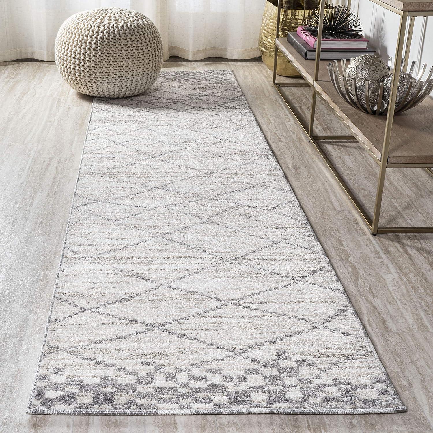 image:imageJONATHAN Y Asilah Diamond Gray Indoor Area Rug 3x5 Moroccan Modern Bohemian Casual EasyCleaning for Living Room Bedroom Kitchen Pet Friendly NonShedding MOH300B3Light Gray