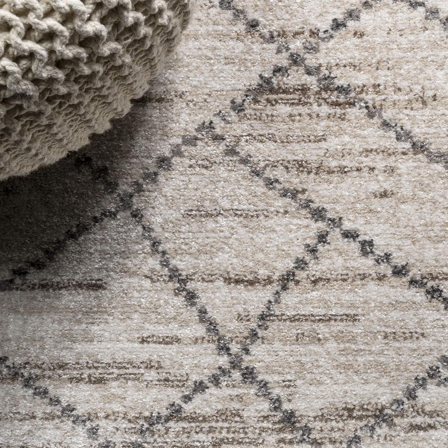 image:imageJONATHAN Y Asilah Diamond Gray Indoor Area Rug 3x5 Moroccan Modern Bohemian Casual EasyCleaning for Living Room Bedroom Kitchen Pet Friendly NonShedding MOH300B3Light Gray