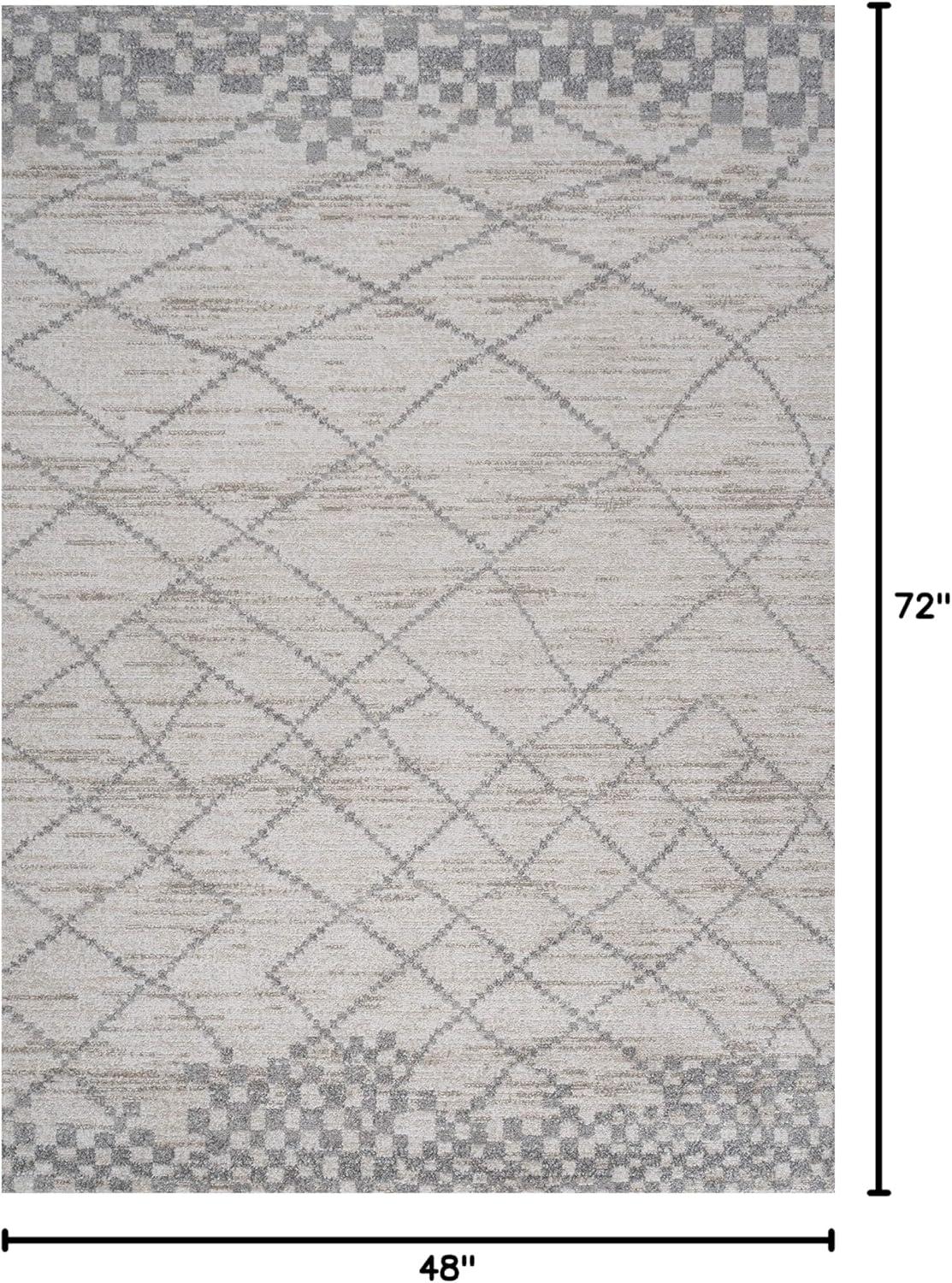 image:imageJONATHAN Y Asilah Diamond Gray Indoor Area Rug 3x5 Moroccan Modern Bohemian Casual EasyCleaning for Living Room Bedroom Kitchen Pet Friendly NonShedding MOH300B3Light Gray