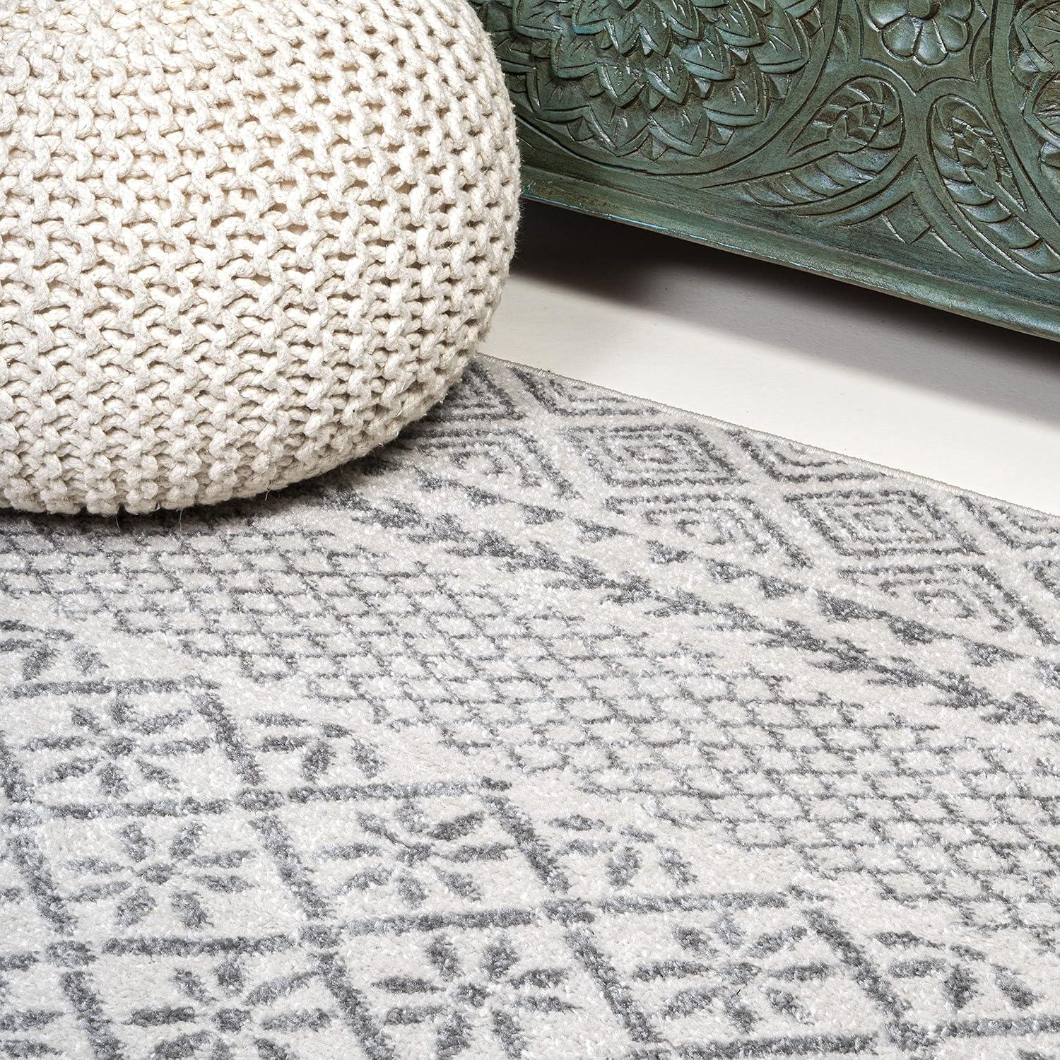 image:imageJONATHAN Y Athens Modern Geometric Boho GrayCream Indoor Area Rug 3x5 Moroccan Farmhouse EasyCleaning for Living Room Bedroom Kitchen Pet Friendly NonShedding MOH107A34 x 6 Rectangular