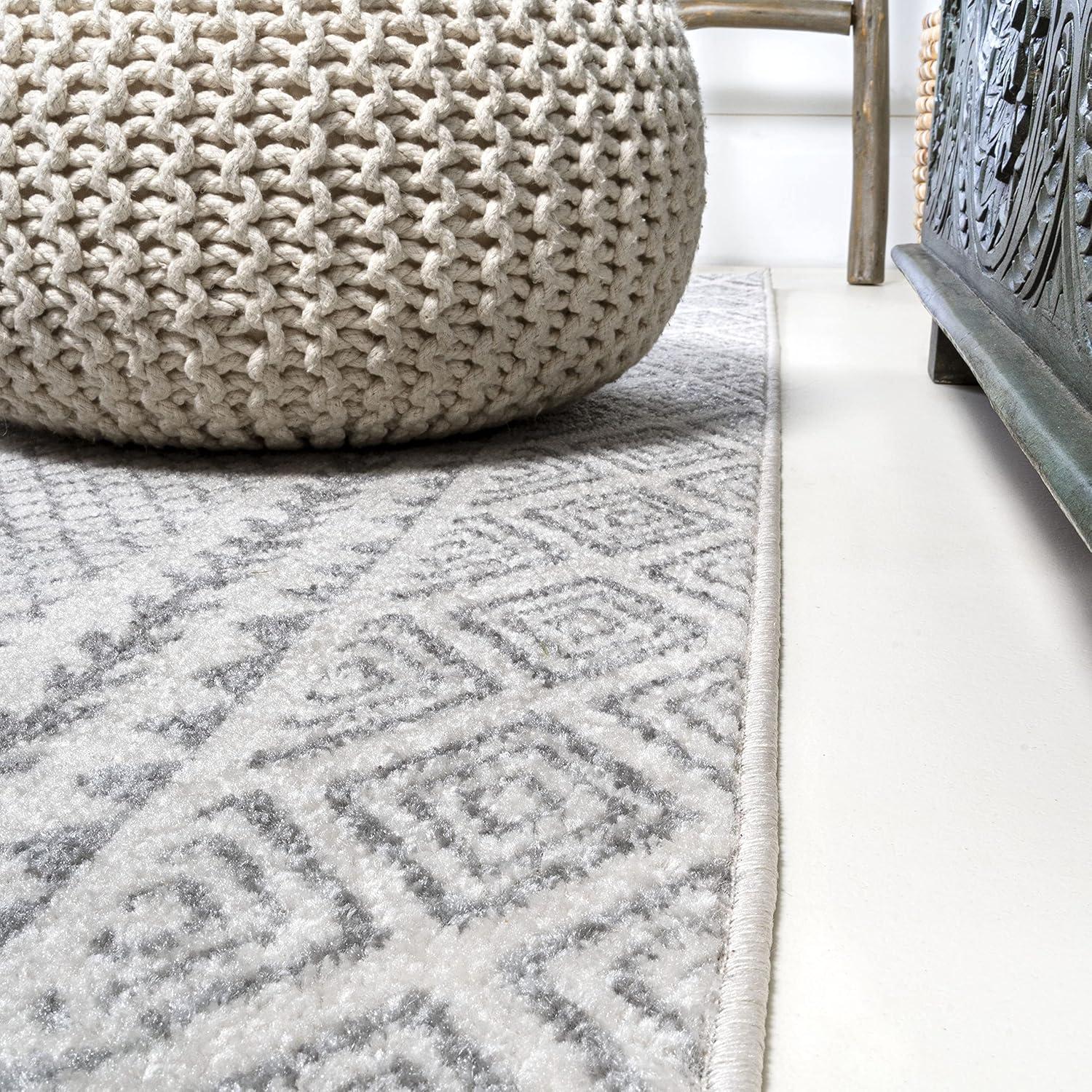 image:imageJONATHAN Y Athens Modern Geometric Boho GrayCream Indoor Area Rug 3x5 Moroccan Farmhouse EasyCleaning for Living Room Bedroom Kitchen Pet Friendly NonShedding MOH107A378 x 10 Rectangular
