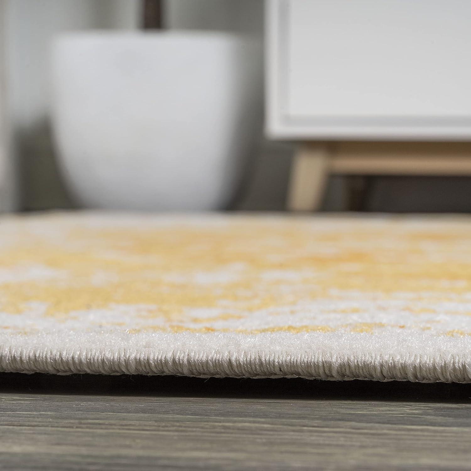 image:imageJONATHAN Y Audrey Bohemian Ornate Medallion OrangeWhite Indoor Area Rug 3x5 Traditional Vintage EasyCleaning for Living Room Bedroom Kitchen Pet Friendly NonShedding MDP209A323 x 8 Runner