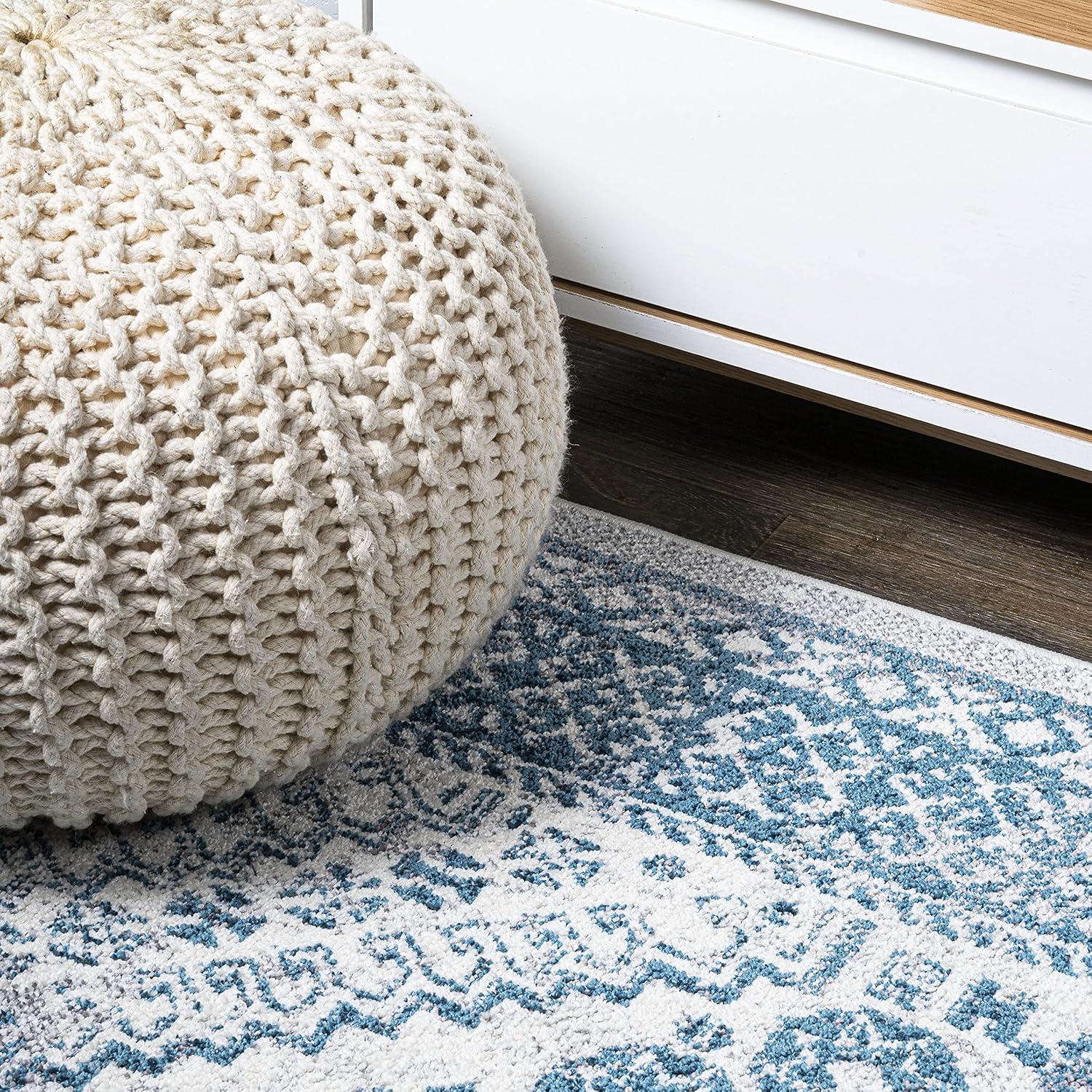 image:imageJONATHAN Y Boho Cottage Medallion RedIvory Indoor Area Rug 3x5 Bohemian Vintage EasyCleaning for Living Room Bedroom Kitchen Pet Friendly NonShedding MDP501A3BlueWhite