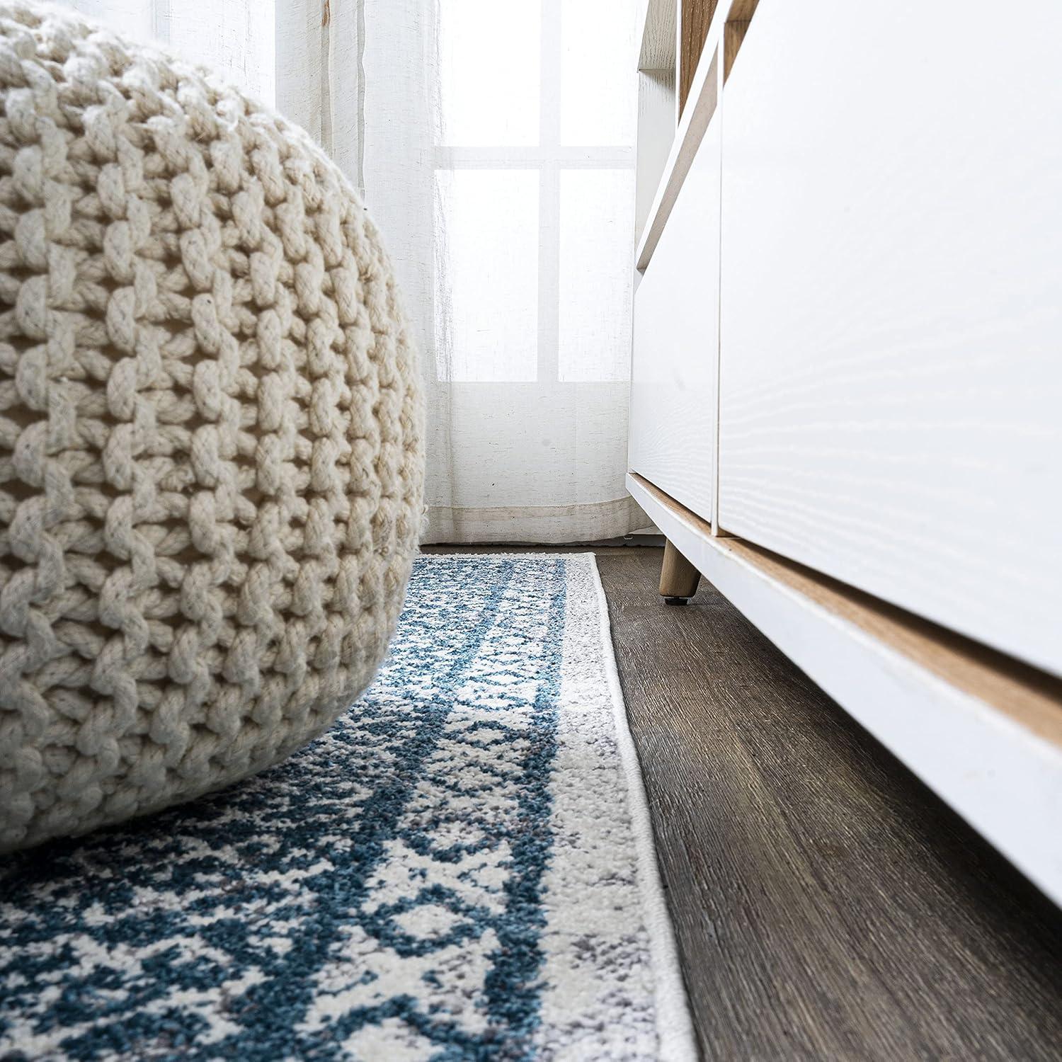 image:imageJONATHAN Y Boho Cottage Medallion RedIvory Indoor Area Rug 3x5 Bohemian Vintage EasyCleaning for Living Room Bedroom Kitchen Pet Friendly NonShedding MDP501A3BlueWhite