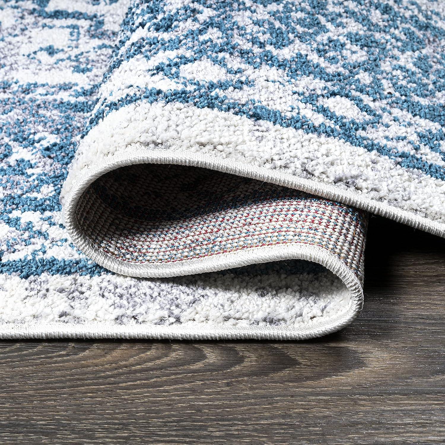 image:imageJONATHAN Y Boho Cottage Medallion RedIvory Indoor Area Rug 3x5 Bohemian Vintage EasyCleaning for Living Room Bedroom Kitchen Pet Friendly NonShedding MDP501A3BlueWhite
