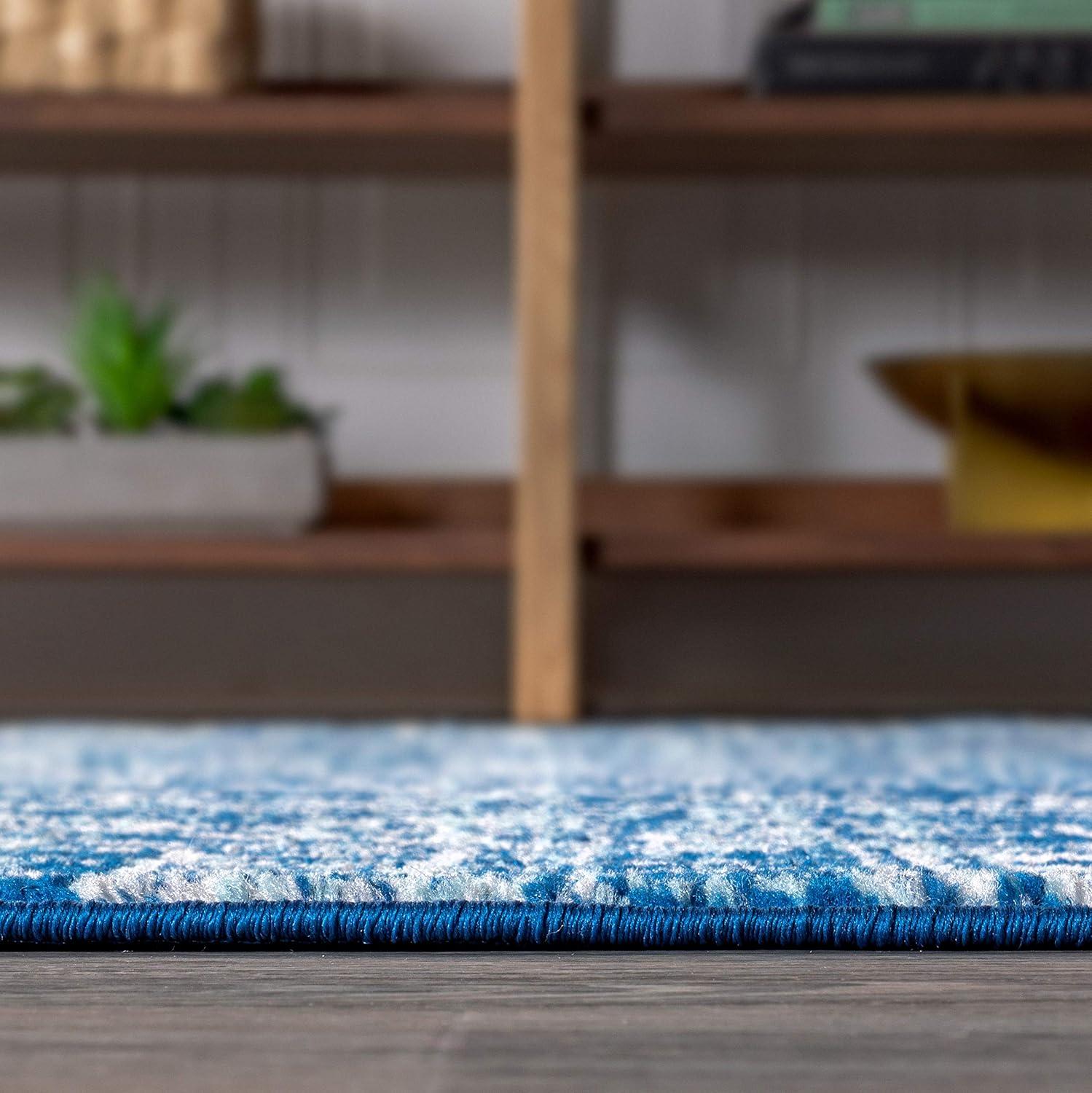 image:imageJONATHAN Y Boho Vintage Tribal BlueGray Indoor Area Rug 3X5 ft Modern for Living Room Bedroom Kitchen Office EasyCleaning High Traffic PetFriendly NonShedding MOH100A34 x 6 Rectangular