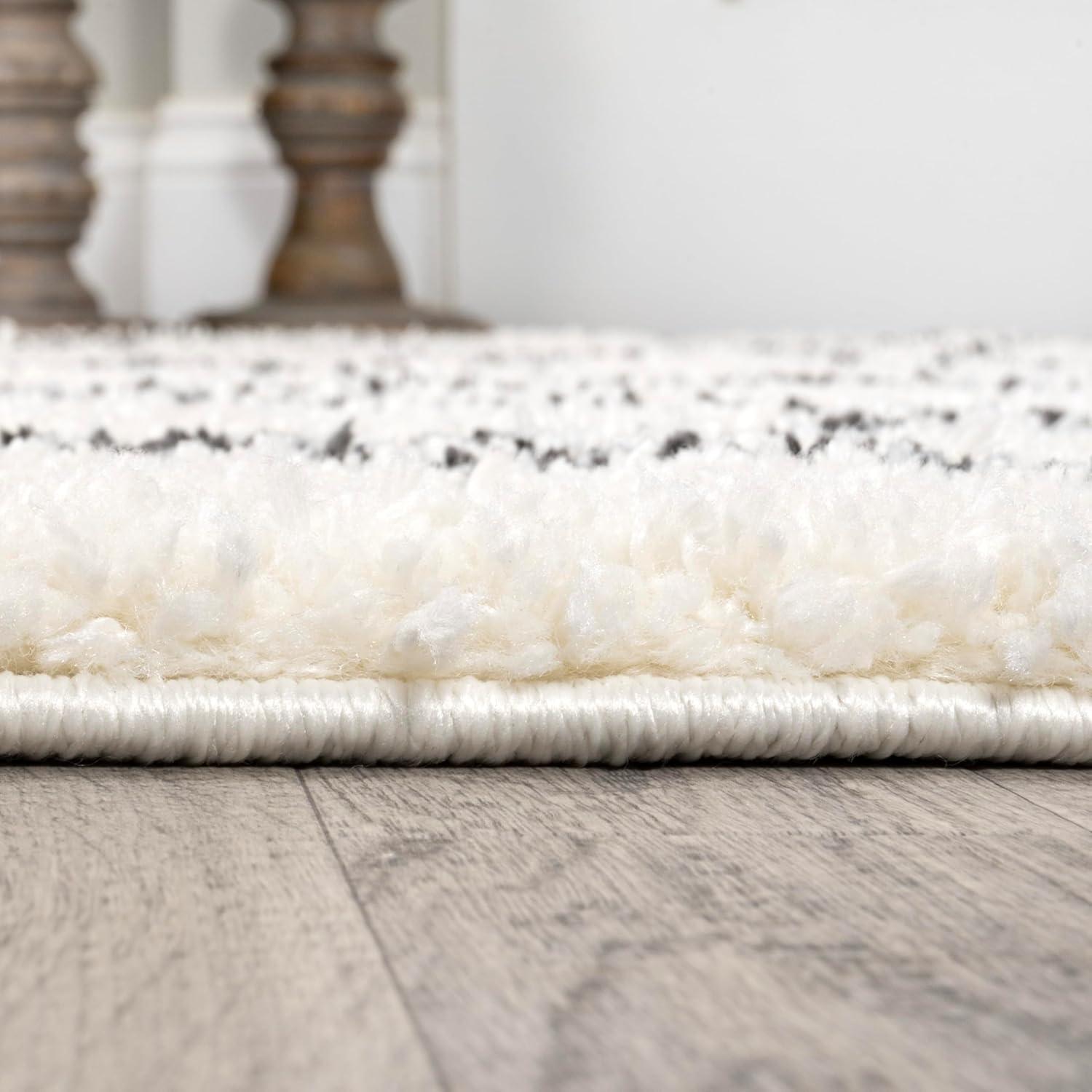 image:imageJONATHAN Y Cami Diamond Shag WhiteGray Indoor Area Rug 3x5 Moroccan Bohemian Contemporary EasyCleaning for Living Room Bedroom Kitchen Pet Friendly NonShedding MOH410A33 x 5 Rectangular