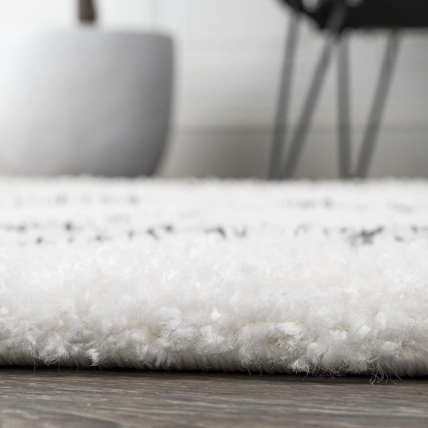 image:imageJONATHAN Y Cami Diamond Shag WhiteGray Indoor Area Rug 3x5 Moroccan Bohemian Contemporary EasyCleaning for Living Room Bedroom Kitchen Pet Friendly NonShedding MOH410A32 x 8 Runner