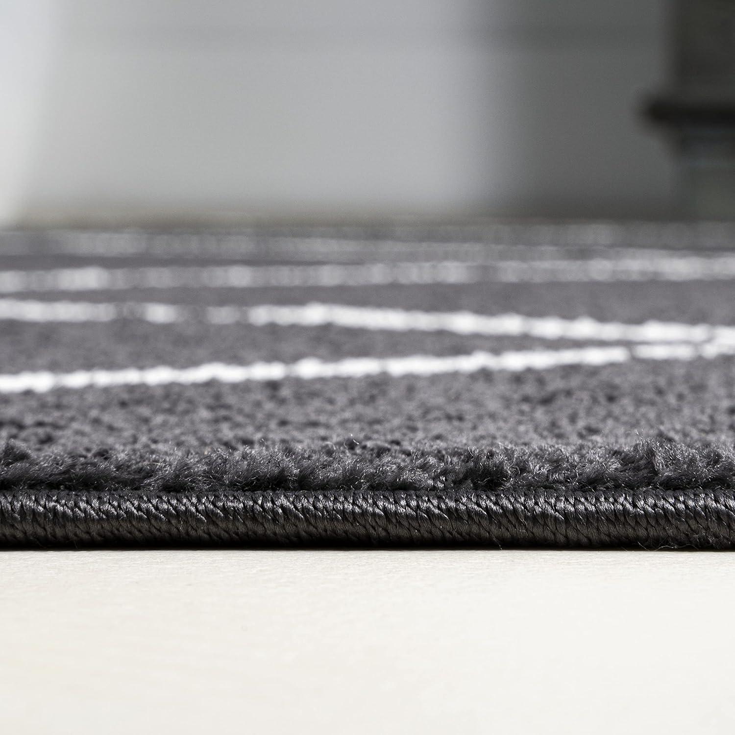 image:imageJONATHAN Y Cole Diamond Trellis Light BlueWhite Runner Rug 2x8 ModernContemporaryGeometricCasual EasyCleaning for Living RoomBedroomKitchenPet FriendlyNonShedding SEU102C28BlackWhite