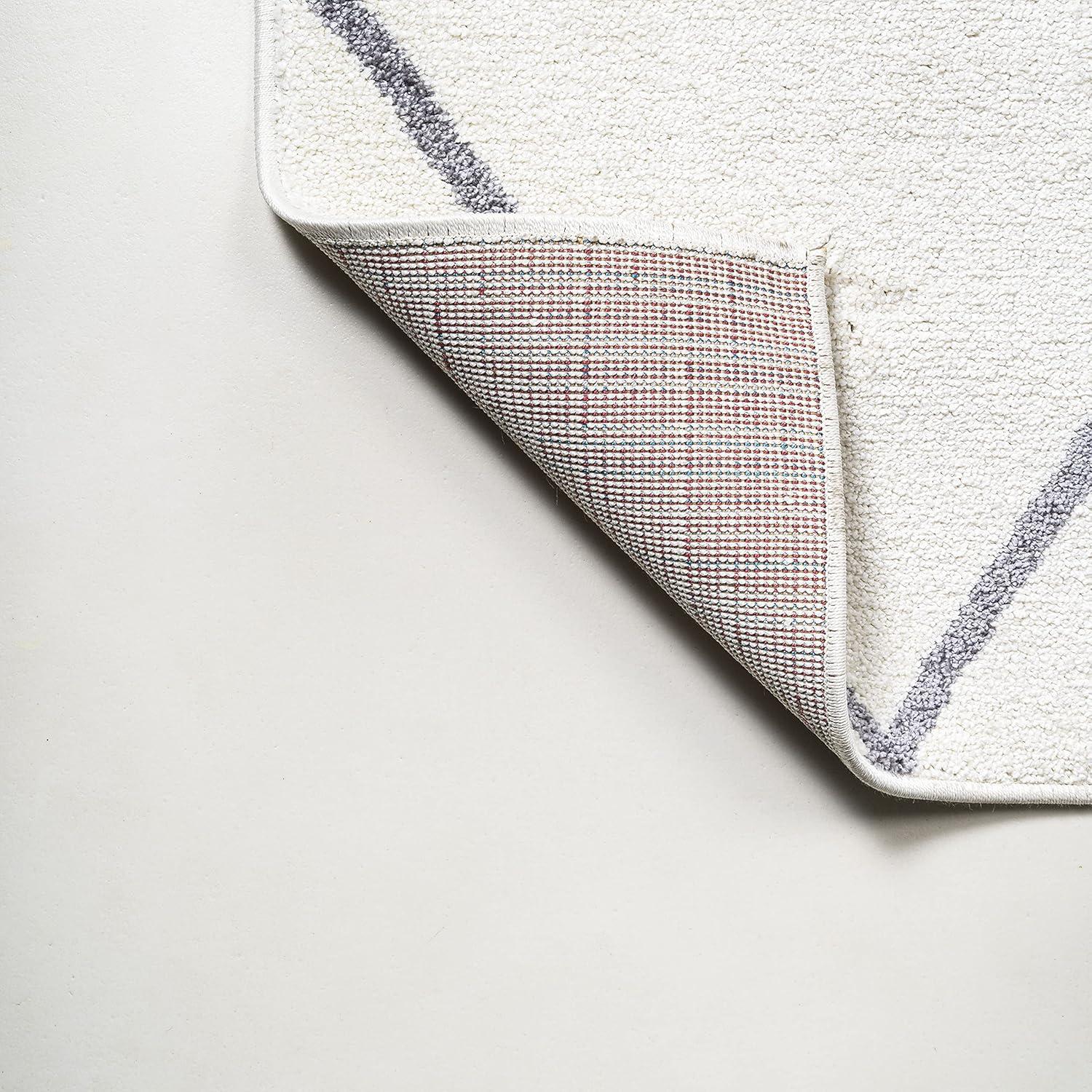 image:imageJONATHAN Y Cole Diamond Trellis Light BlueWhite Runner Rug 2x8 ModernContemporaryGeometricCasual EasyCleaning for Living RoomBedroomKitchenPet FriendlyNonShedding SEU102C28WhiteGray
