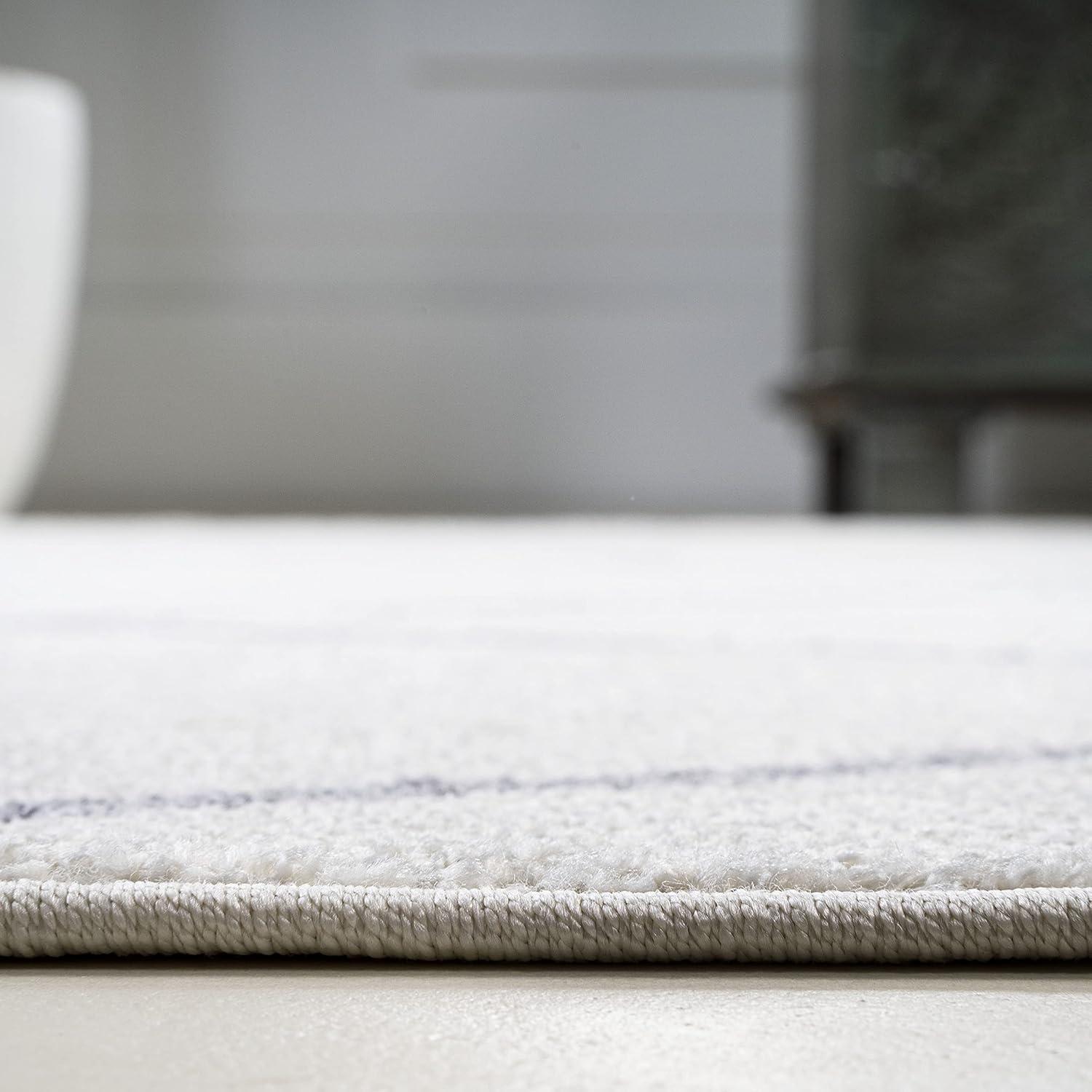image:imageJONATHAN Y Cole Diamond Trellis Light BlueWhite Runner Rug 2x8 ModernContemporaryGeometricCasual EasyCleaning for Living RoomBedroomKitchenPet FriendlyNonShedding SEU102C28WhiteGray