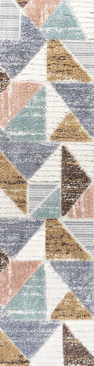 image:imageJONATHAN Y Colorblock Carved HighLow Multi Indoor Area Rug 3X5 ft Aileen Geometric Scandi for Living Room Bedroom Kitchen EasyCleaning High Traffic PetFriendly NonShedding SNT107A322 x 8 Runner