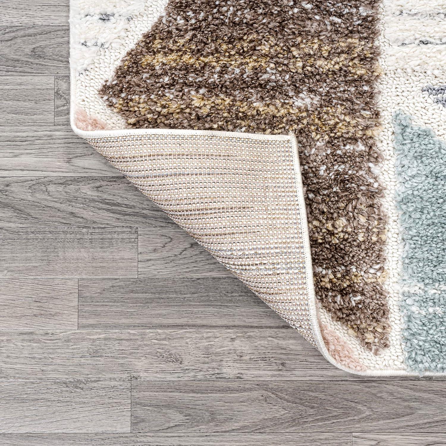 image:imageJONATHAN Y Colorblock Carved HighLow Multi Indoor Area Rug 3X5 ft Aileen Geometric Scandi for Living Room Bedroom Kitchen EasyCleaning High Traffic PetFriendly NonShedding SNT107A3710 x 10 Rectangular