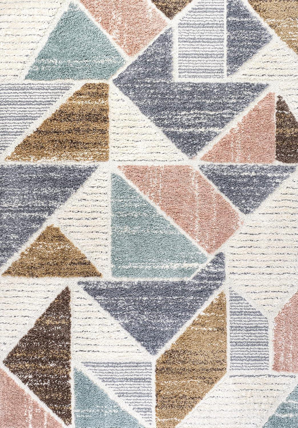 image:imageJONATHAN Y Colorblock Carved HighLow Multi Indoor Area Rug 3X5 ft Aileen Geometric Scandi for Living Room Bedroom Kitchen EasyCleaning High Traffic PetFriendly NonShedding SNT107A33 x 5 Rectangular