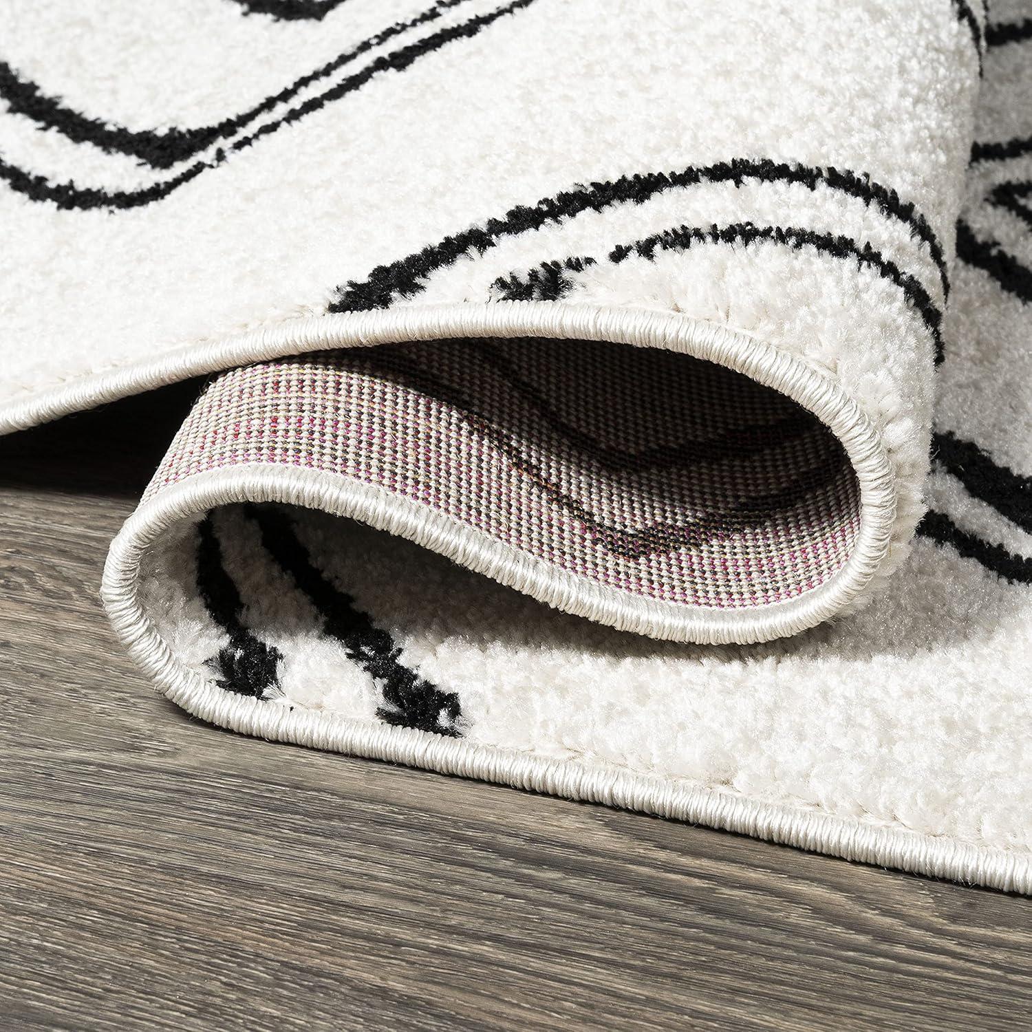 image:imageJONATHAN Y Deia Moroccan Style Diamond Shag WhiteGray Indoor Area Rug 3x5 Bohemian Contemporary EasyCleaning for Living Room Bedroom Kitchen Pet Friendly NonShedding MOH401A32 x 8 Runner