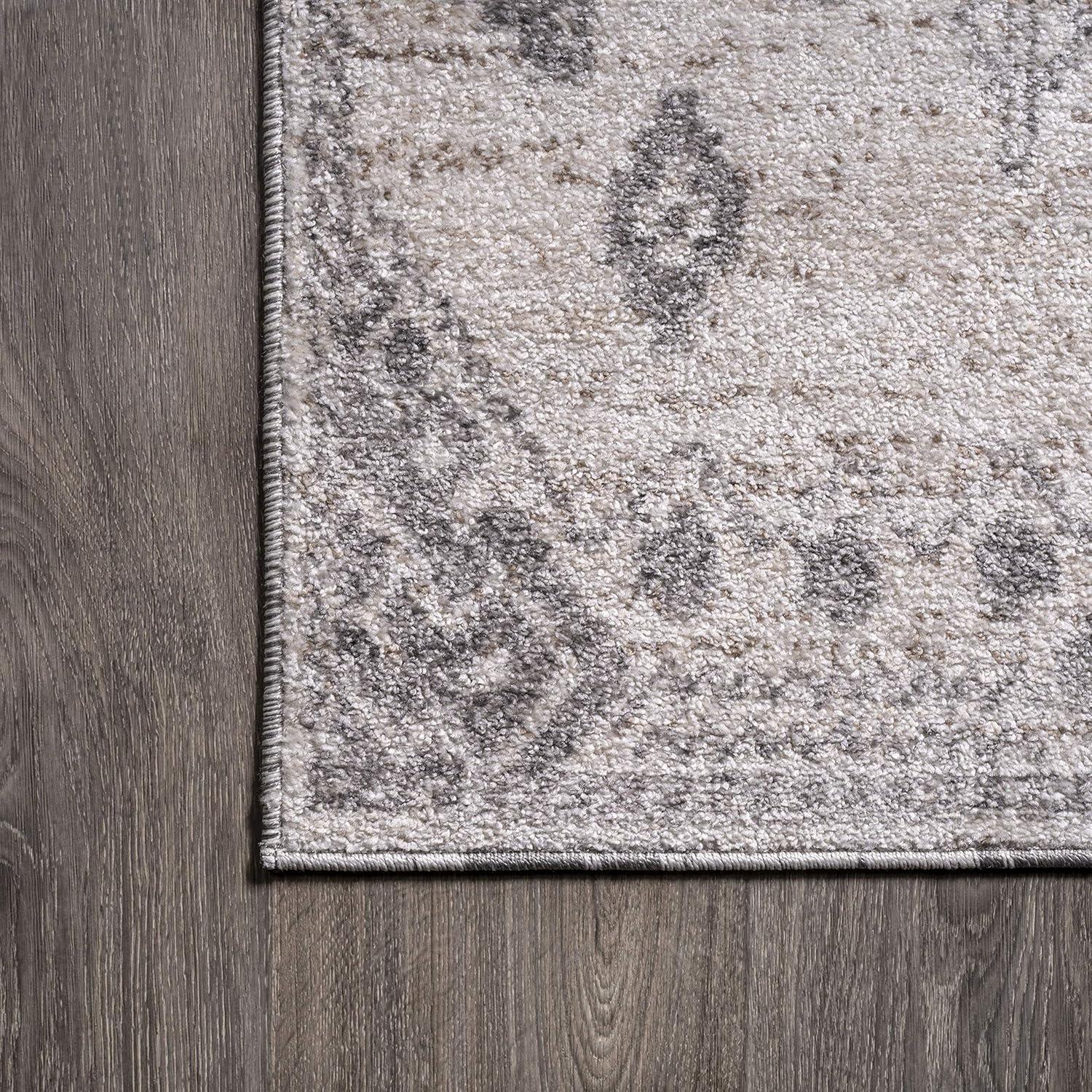 image:imageJONATHAN Y Idris Tribal Diamond GrayBeige Indoor Area Rug 3x5 Geometric Bohemian Casual EasyCleaning for Living Room Bedroom Kitchen Pet Friendly NonShedding MOH304A377 x 102 Rectangular