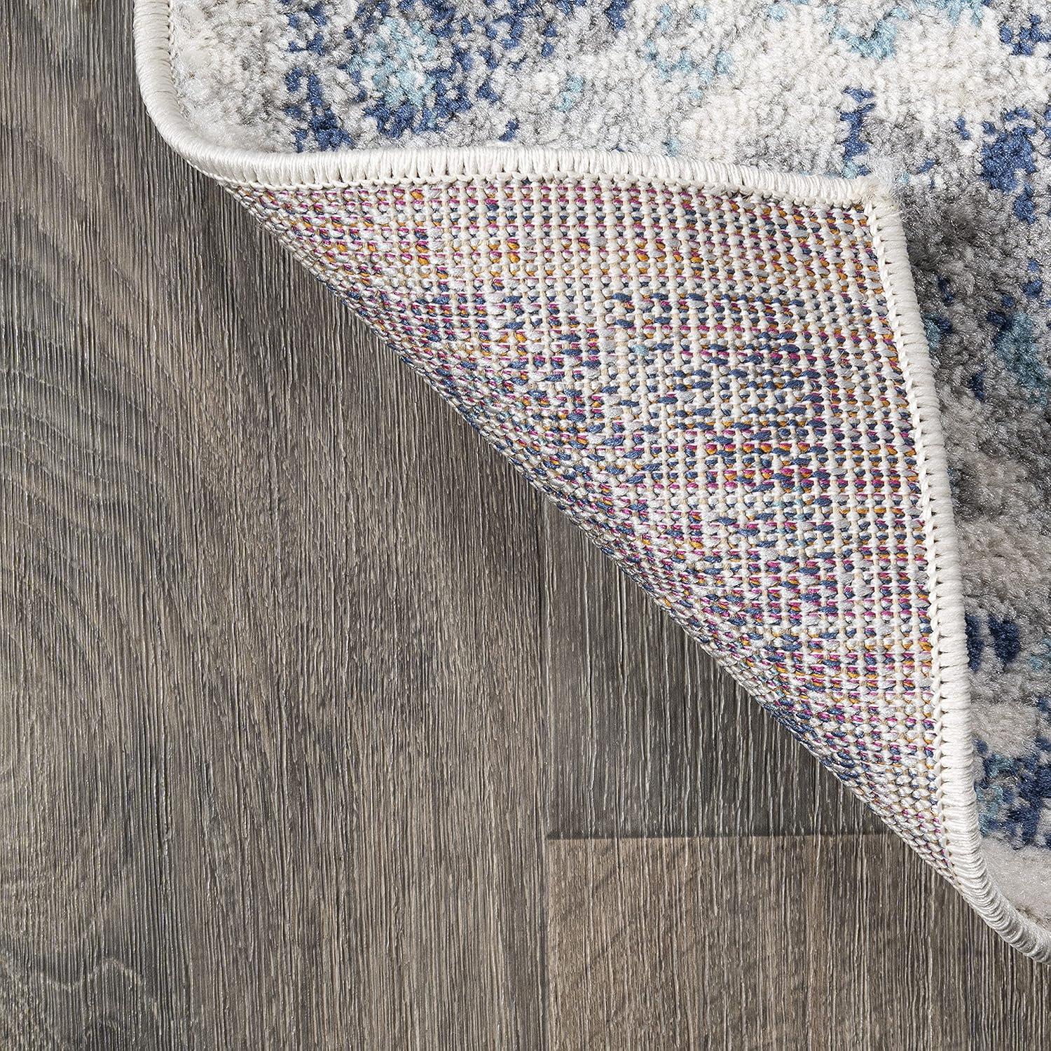 image:imageJONATHAN Y Indhira Ornate Medallion BlueGray Indoor Area Rug 3x5 Bohemian Vintage EasyCleaning for Living Room Bedroom Kitchen Pet Friendly NonShedding MDP212A3BlueGray