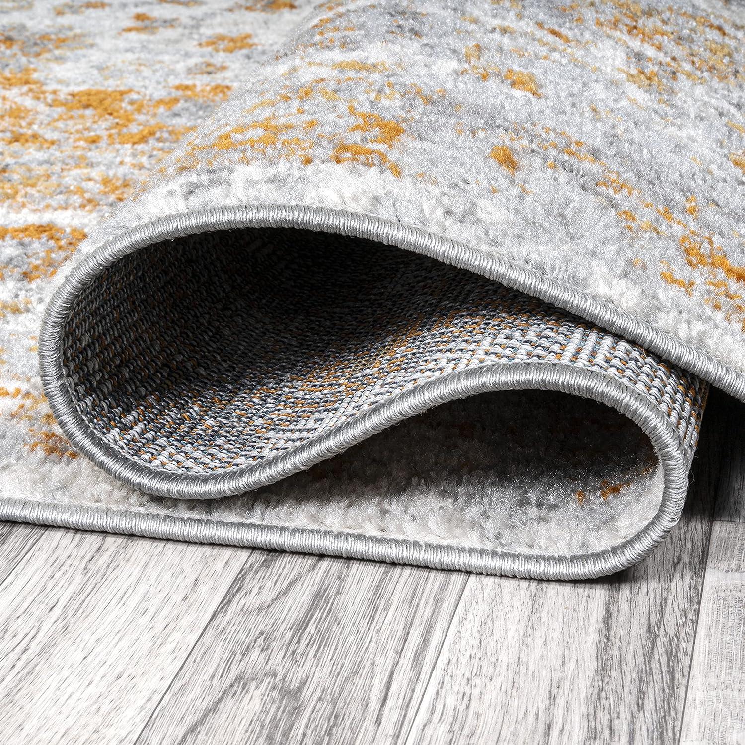 image:imageJONATHAN Y Indhira Ornate Medallion BlueGray Indoor Area Rug 3x5 Bohemian Vintage EasyCleaning for Living Room Bedroom Kitchen Pet Friendly NonShedding MDP212A3WhiteOrange
