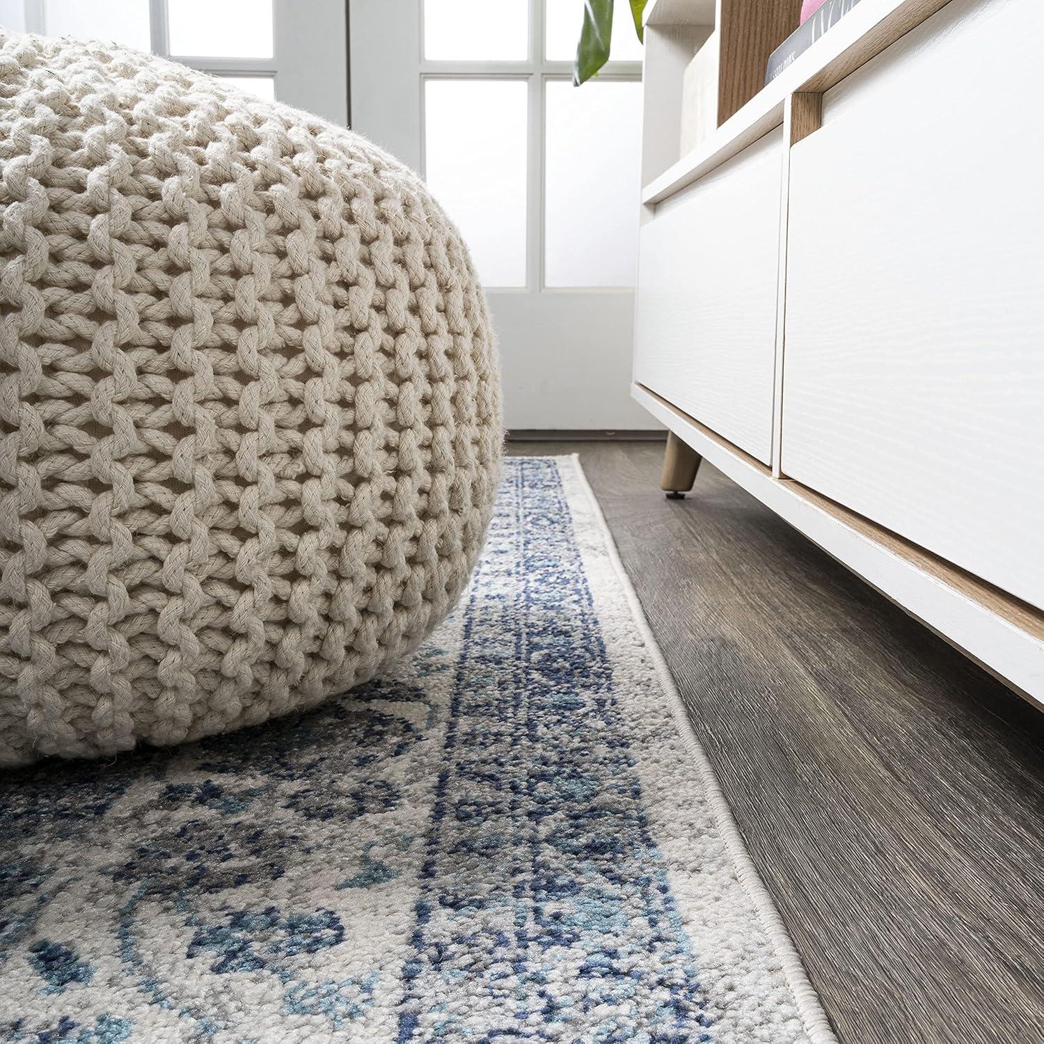 image:imageJONATHAN Y Indhira Ornate Medallion BlueGray Indoor Area Rug 3x5 Bohemian Vintage EasyCleaning for Living Room Bedroom Kitchen Pet Friendly NonShedding MDP212A3BlueGray