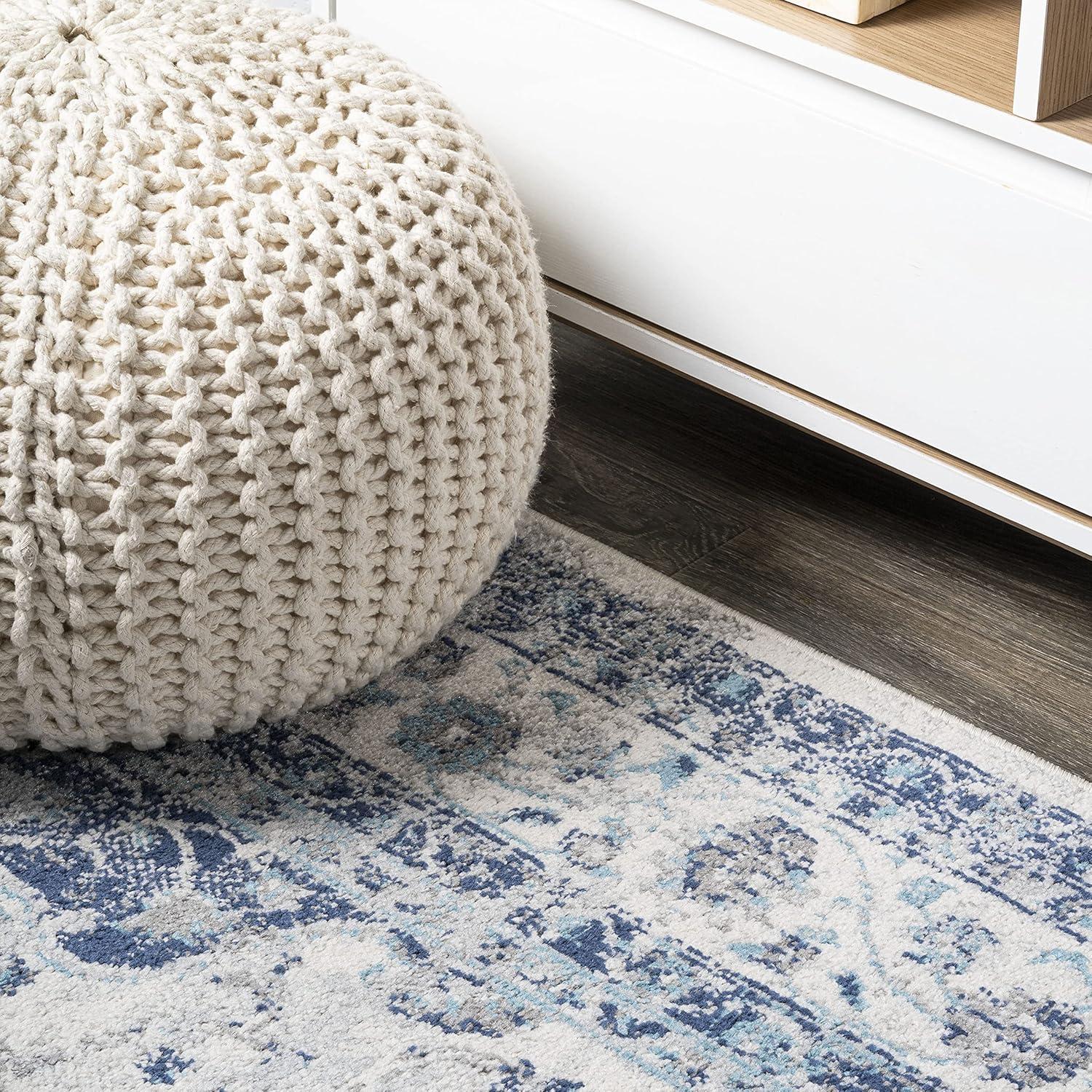 image:imageJONATHAN Y Indhira Ornate Medallion BlueGray Indoor Area Rug 3x5 Bohemian Vintage EasyCleaning for Living Room Bedroom Kitchen Pet Friendly NonShedding MDP212A3BlueGray