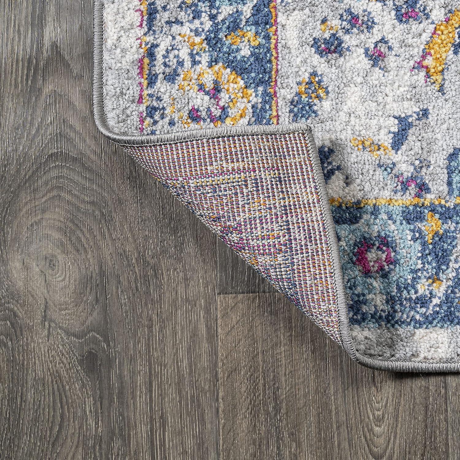image:imageJONATHAN Y Izil Modern Light GrayBlue Indoor Area Rug 3x5 Bohemian Vintage EasyCleaning for Living Room Bedroom Kitchen Pet Friendly NonShedding MDP210A378 x 10 Rectangular