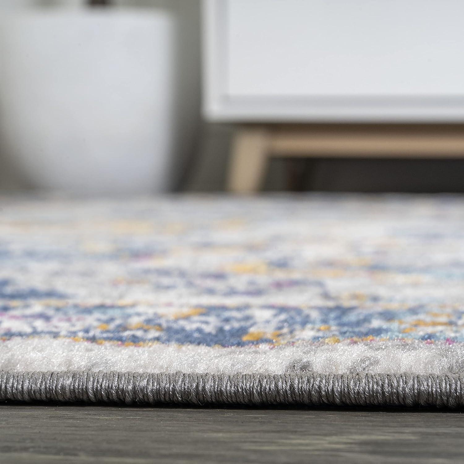 image:imageJONATHAN Y Izil Modern Light GrayBlue Indoor Area Rug 3x5 Bohemian Vintage EasyCleaning for Living Room Bedroom Kitchen Pet Friendly NonShedding MDP210A378 x 10 Rectangular