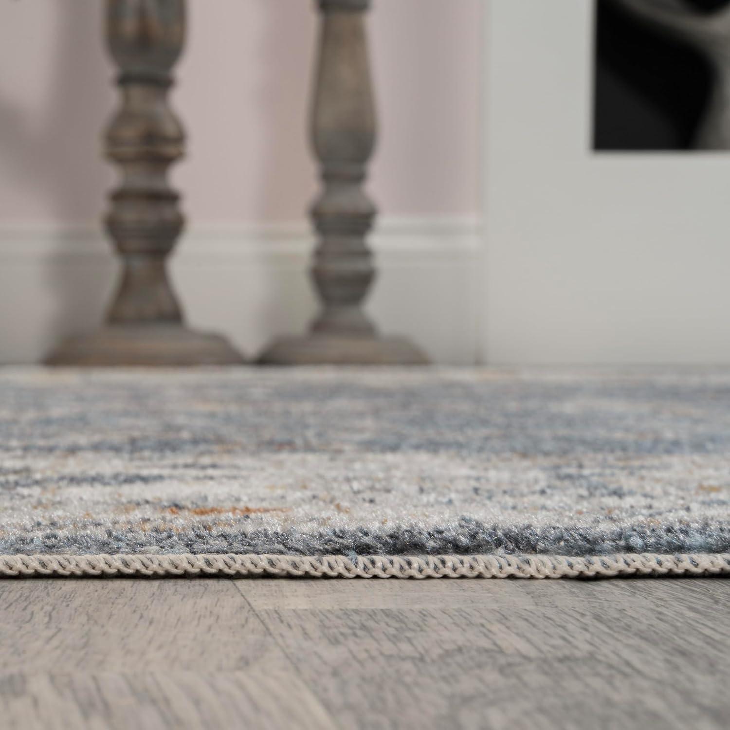 image:imageJONATHAN Y Machine Washable Indoor Area Rug 3X5 Dark GrayCream Brandy Rustic Border LowPile for Living Room Bedroom Kitchen Office EasyCleaning PetFriendly NonShedding WSH321A3Brandydark GrayCream