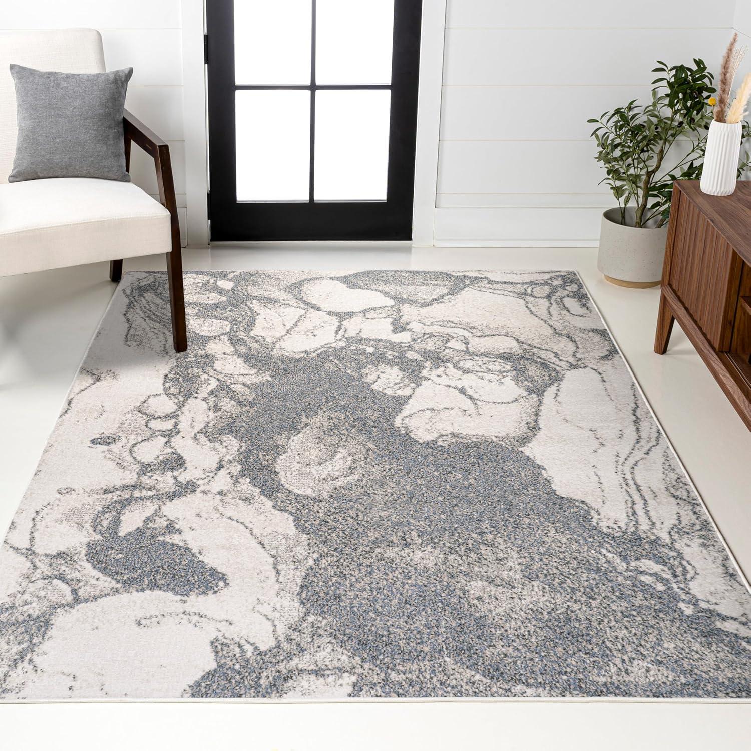 image:imageJONATHAN Y Marmo Abstract Marbled Indoor Area Rug 3x5 GoldGray Modern Contemporary EasyCleaning for Living Room Bedroom Kitchen Pet Friendly NonShedding CTP201C3GrayCream