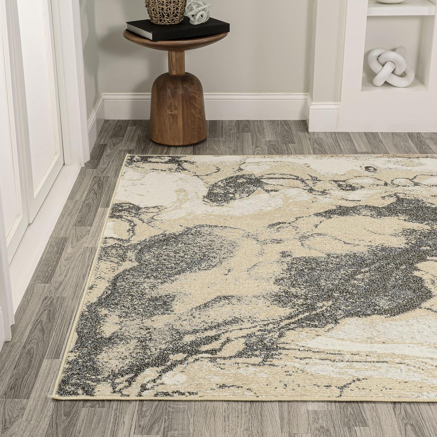 image:imageJONATHAN Y Marmo Abstract Marbled Indoor Area Rug 3x5 GoldGray Modern Contemporary EasyCleaning for Living Room Bedroom Kitchen Pet Friendly NonShedding CTP201C3GoldGray