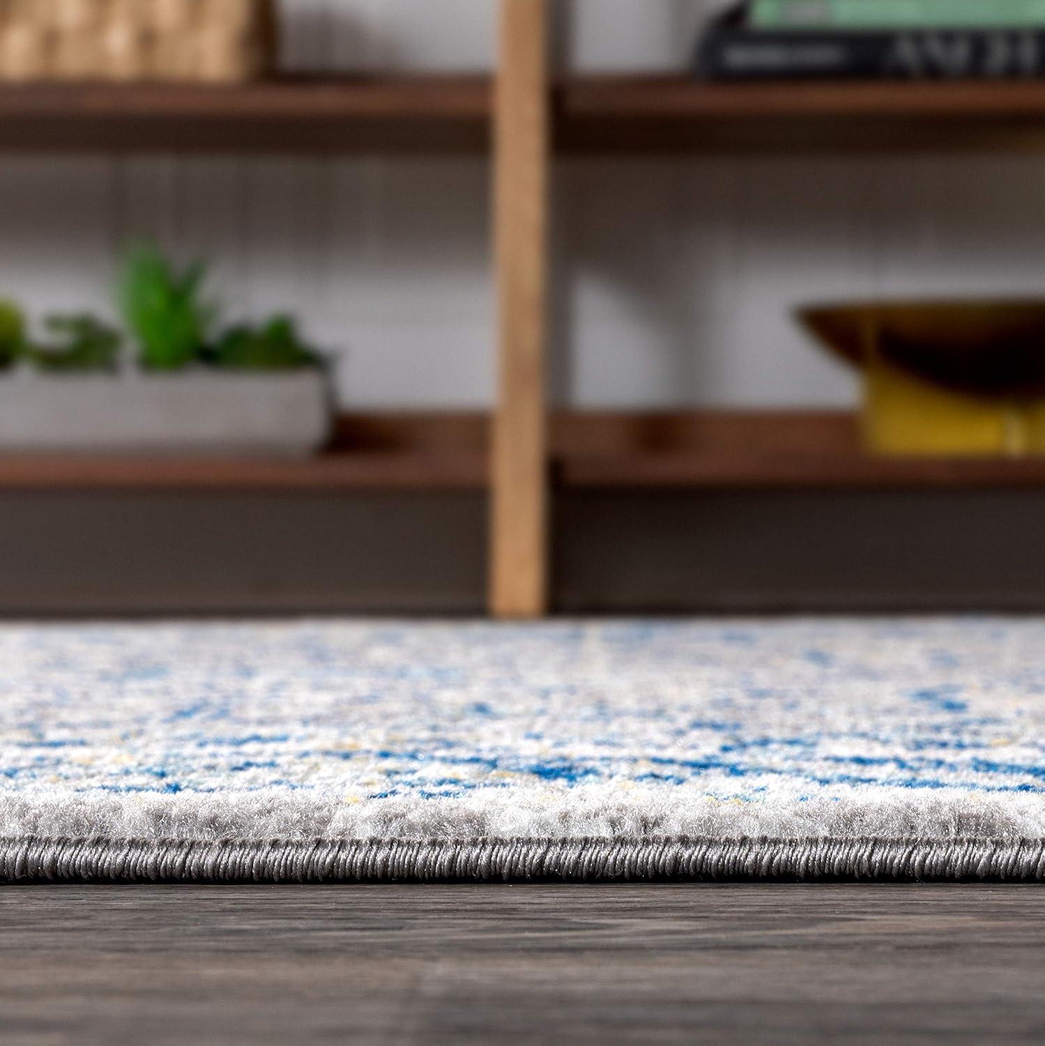 image:imageJONATHAN Y Modern Boho Floral GrayNavy Indoor Area Rug 3x5 Bohemian Vintage EasyCleaning for Living Room Bedroom Kitchen Pet Friendly NonShedding MDP204A33 x 5 Rectangular