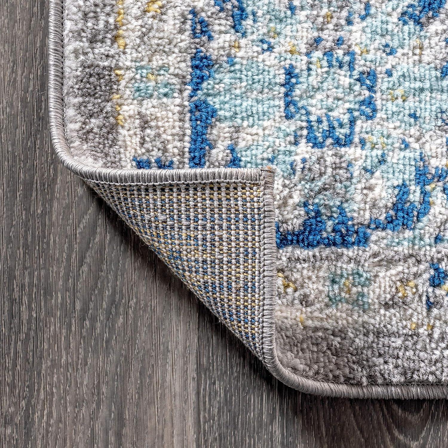 image:imageJONATHAN Y Modern Boho Floral GrayNavy Indoor Area Rug 3x5 Bohemian Vintage EasyCleaning for Living Room Bedroom Kitchen Pet Friendly NonShedding MDP204A323 x 8 Runner