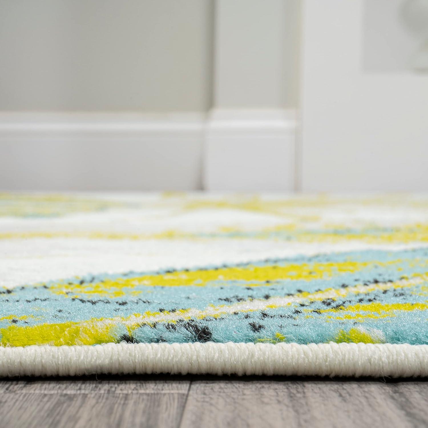 image:imageJONATHAN Y Monstera Tropical Leaves IvoryGreen Indoor Area Rug 3x5 Coastal Floral EasyCleaning for Living Room Bedroom Kitchen Pet Friendly NonShedding LUX100A32 x 8 Runner